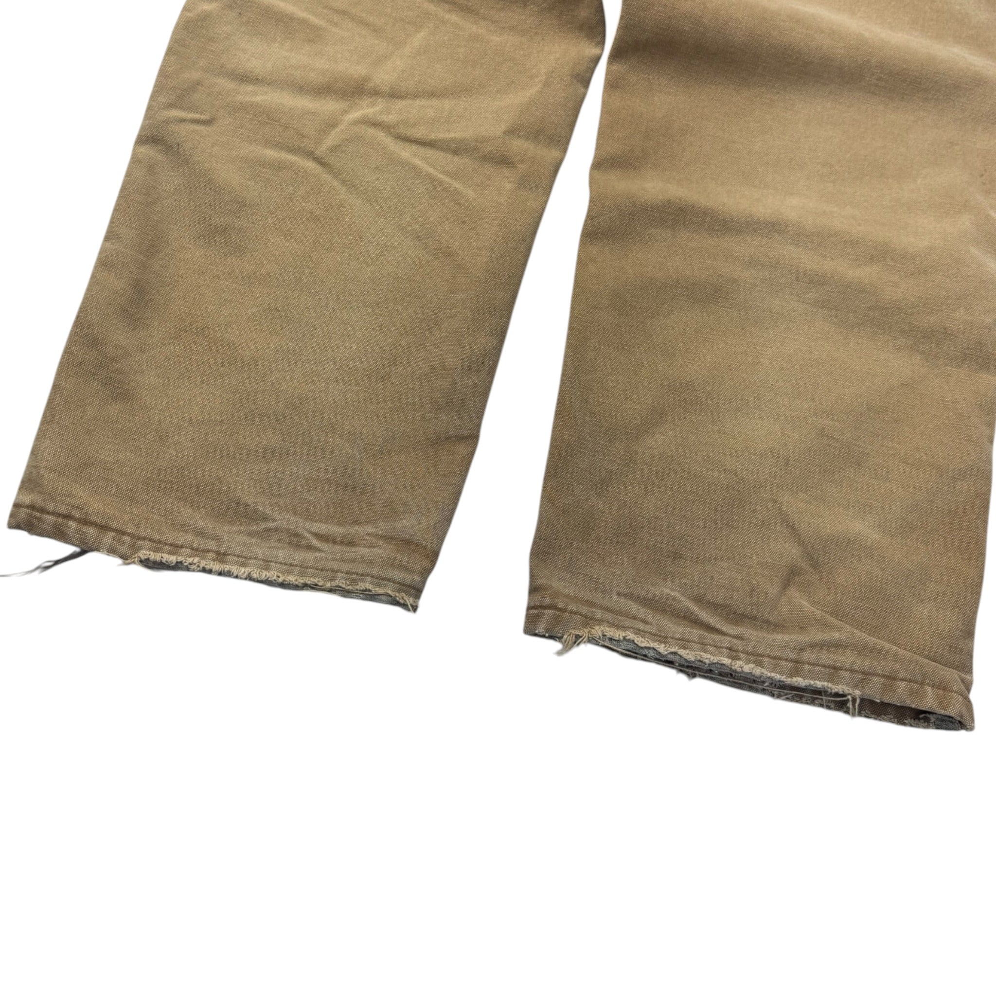 Carhartt Flannel Lined Carpenter Pant Washed Tan