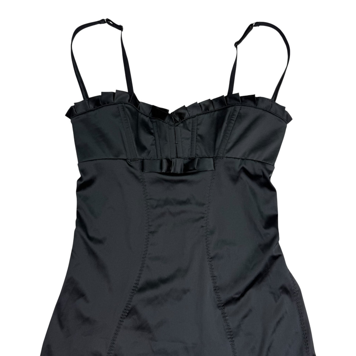 (W) Agent Provocateur Satin Slip Dress Black