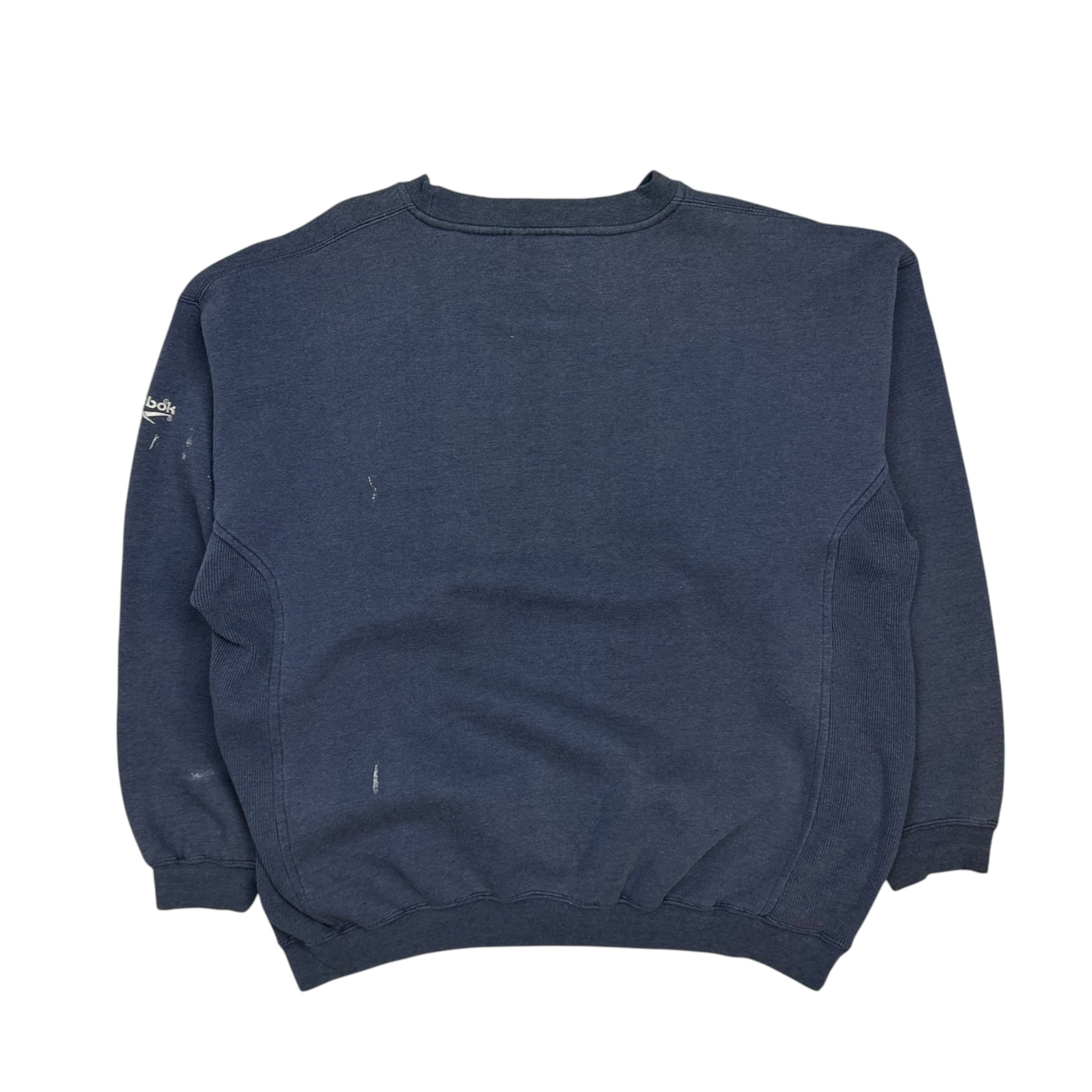 Vintage Reebok Dallas Cowboys Crewneck Navy Blue