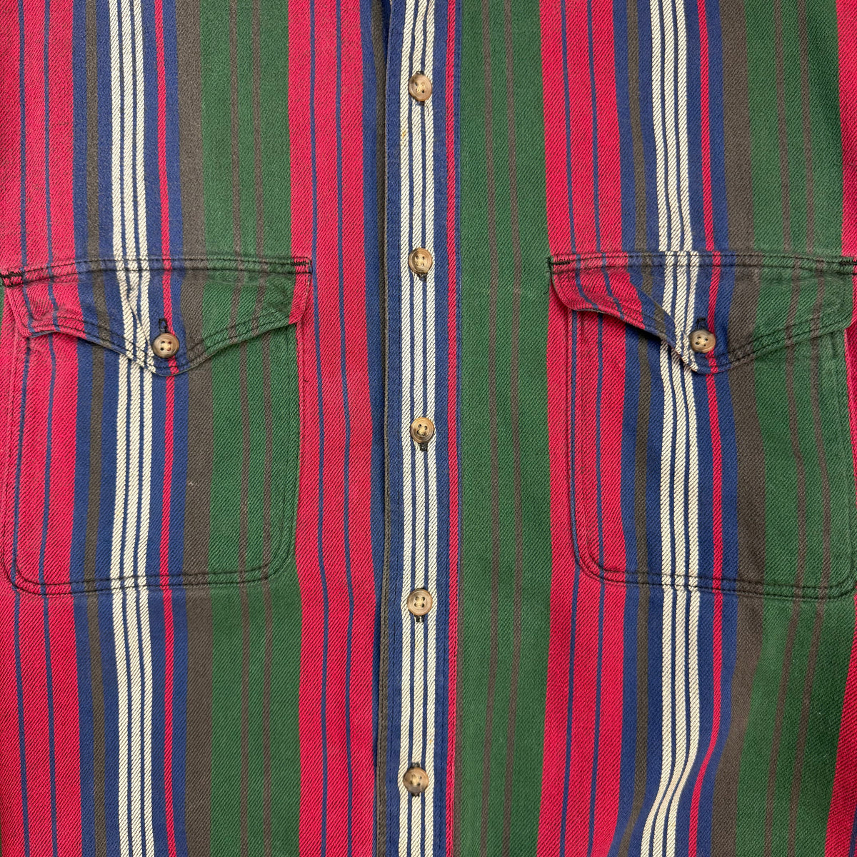 Vintage Eddie Bauer Striped Button Up Multicolor