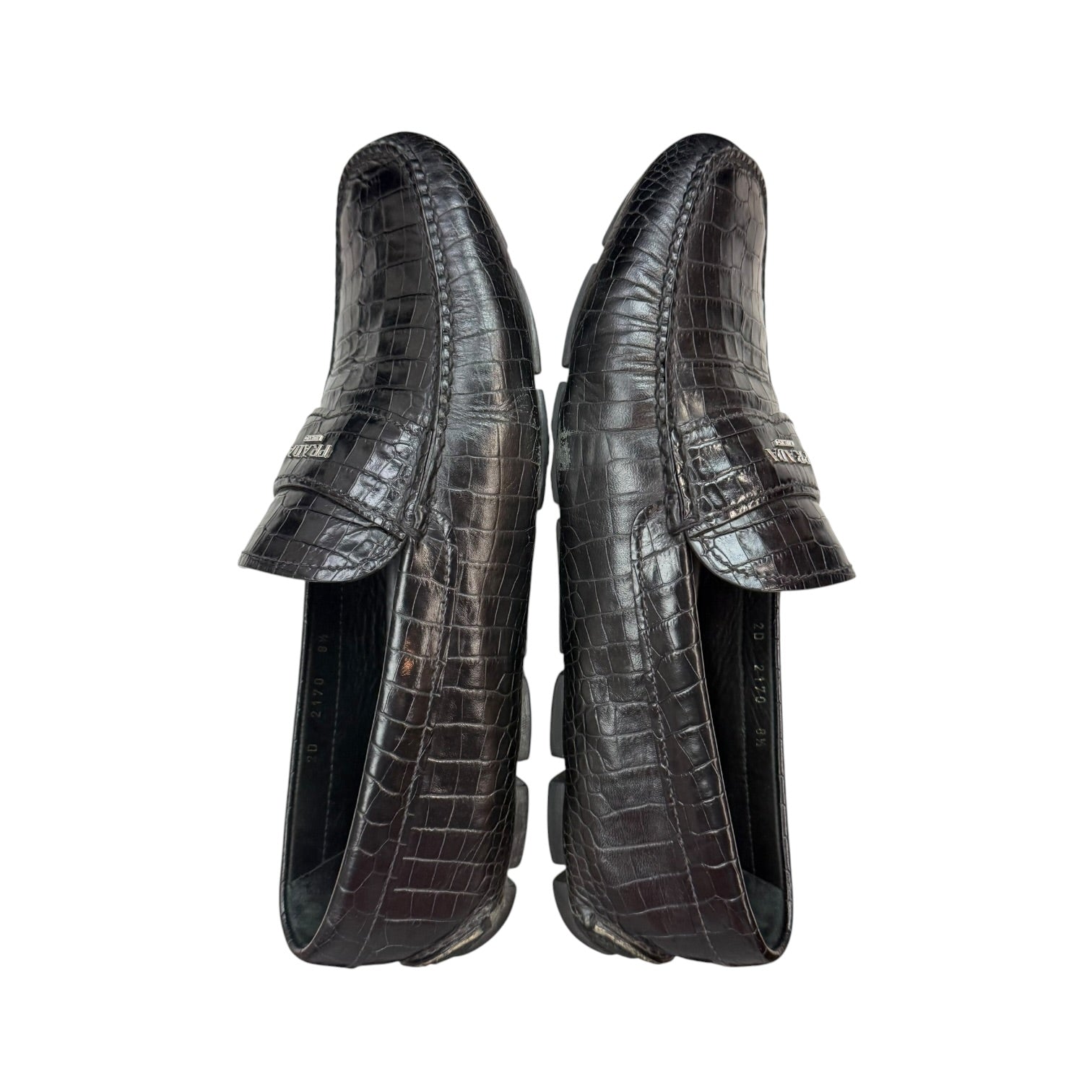 Prada Leather Loafers Black