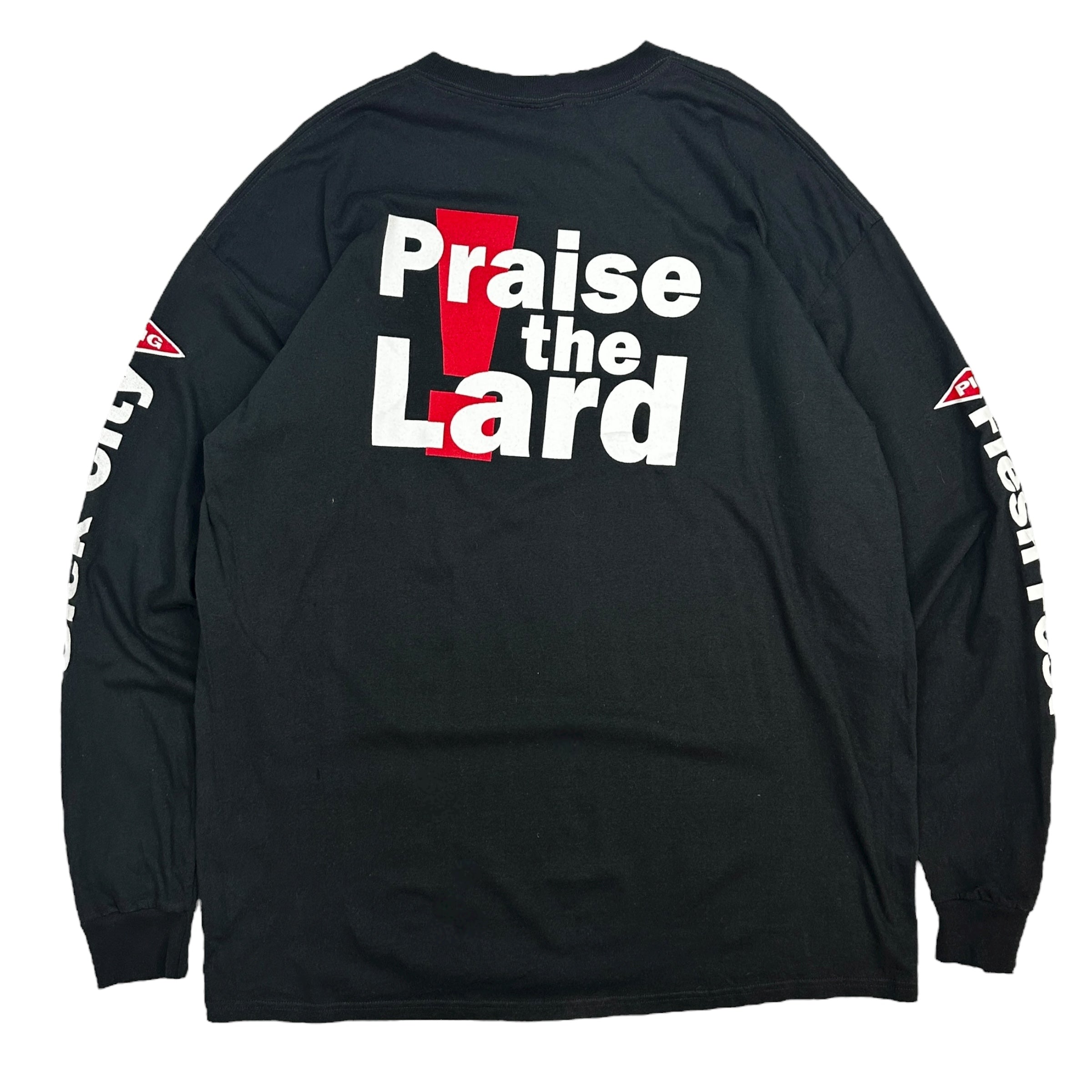 Vintage Pig Praise The Lard Long Sleeve Black