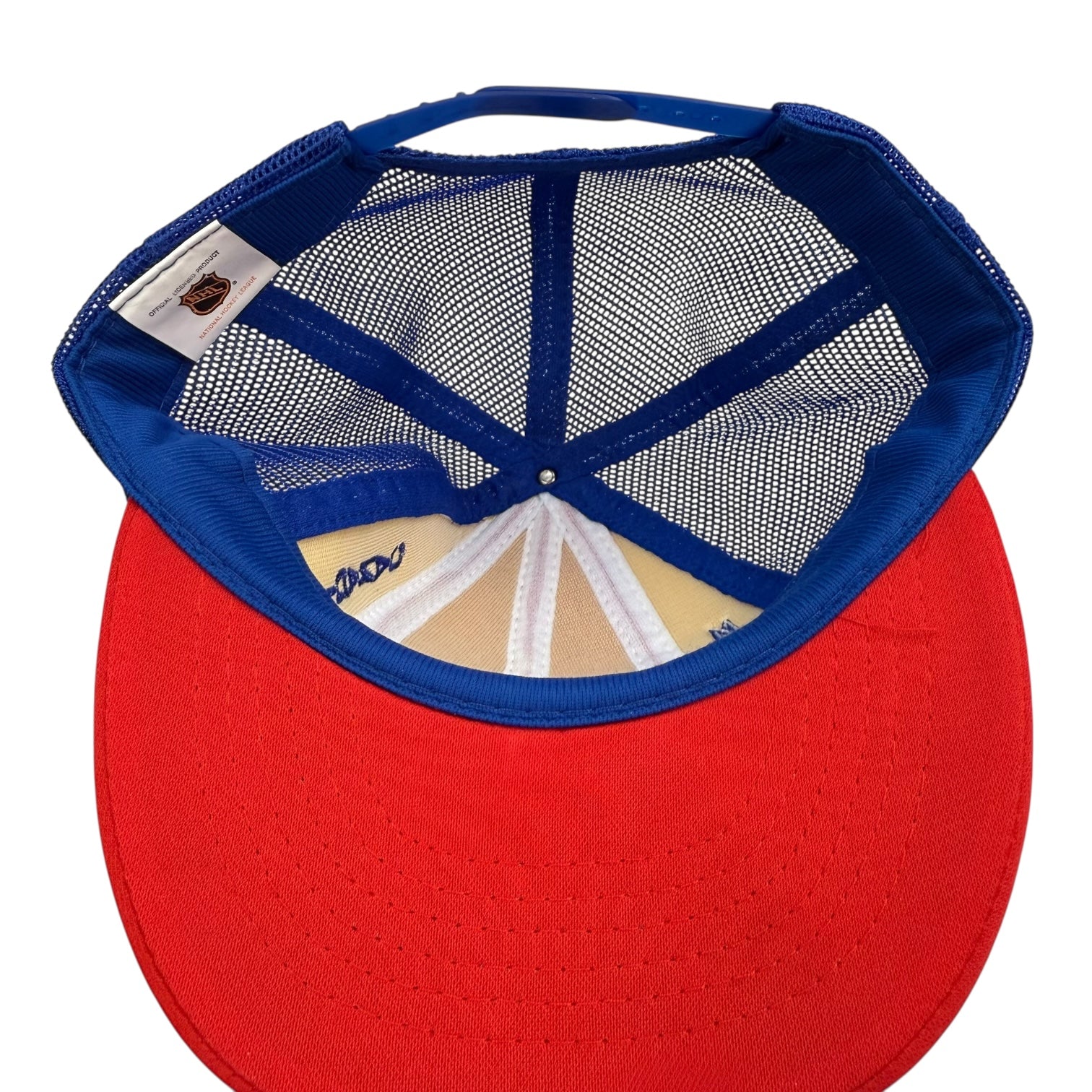 Vintage Montreal Canadiens Mesh Trucker Hat Red/Blue