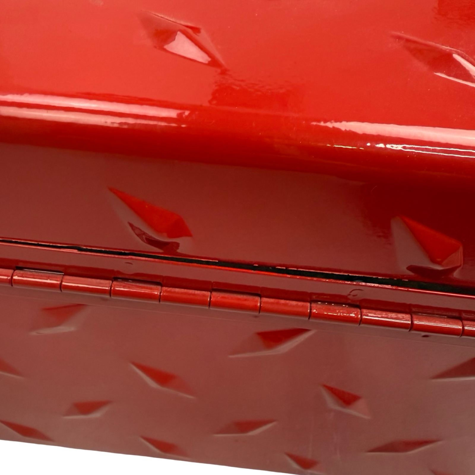 Supreme Diamond Plate Tool Box Red
