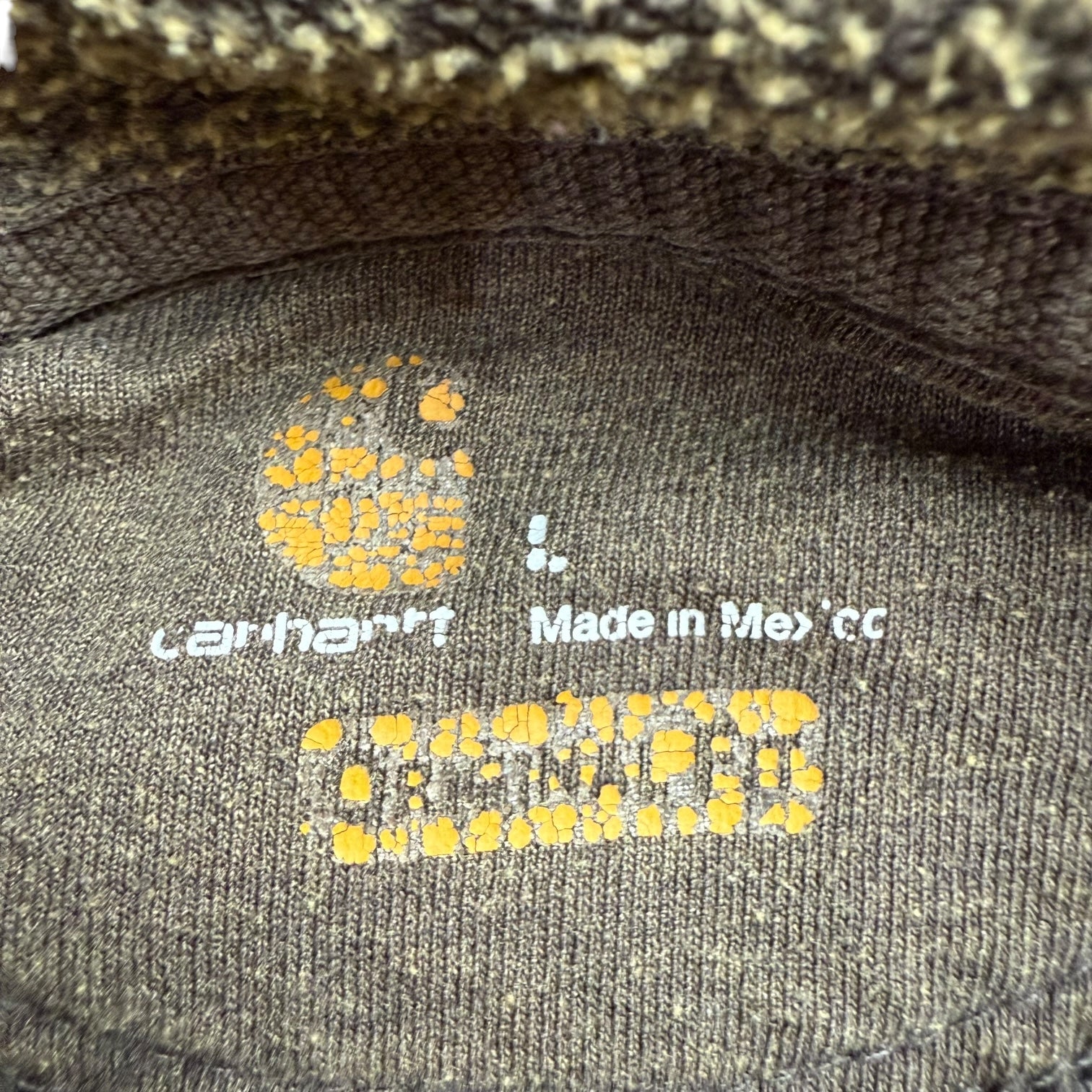 Vintage Carhartt Pullover Sweater Faded Brown