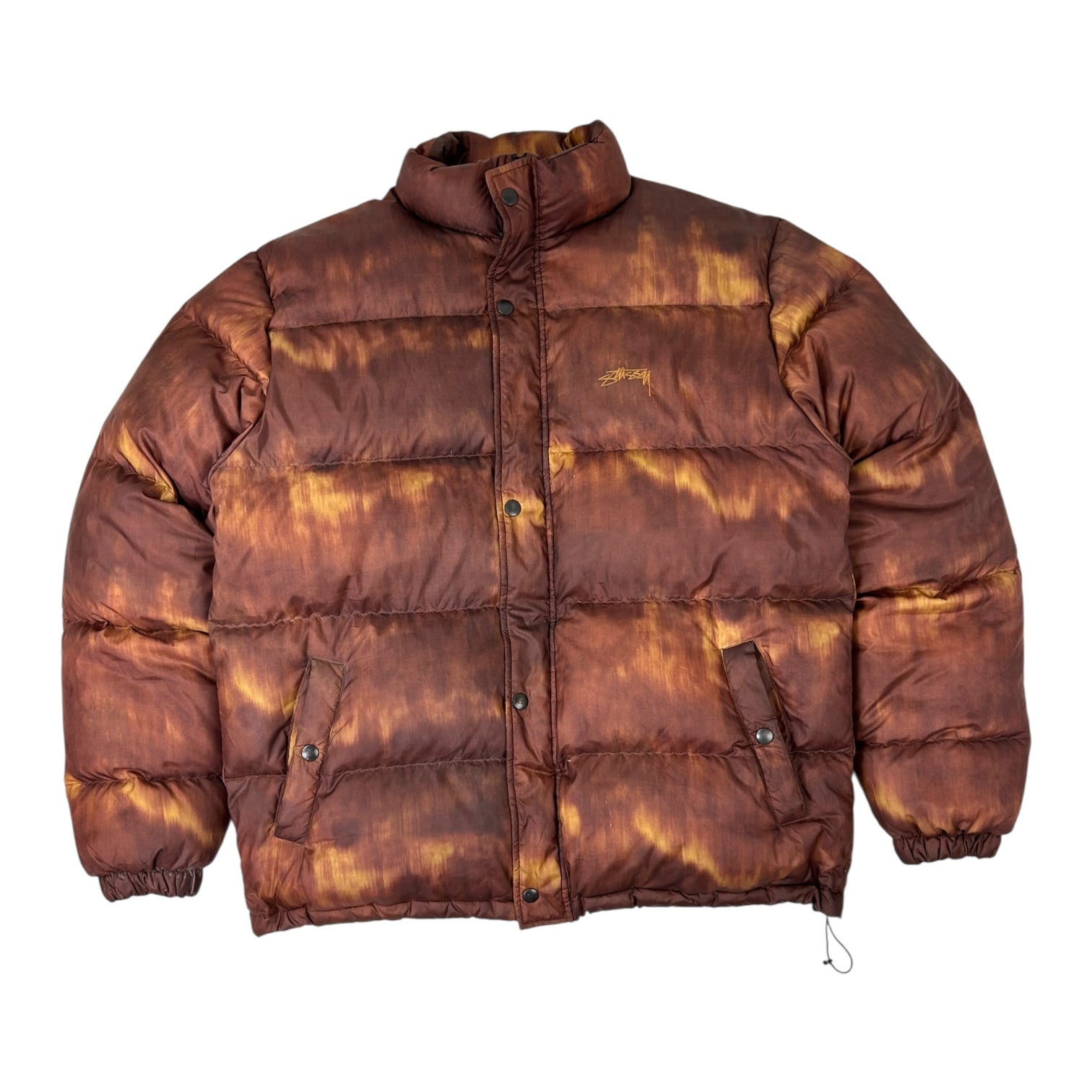 Stussy Aurora Puffer Jacket Brown