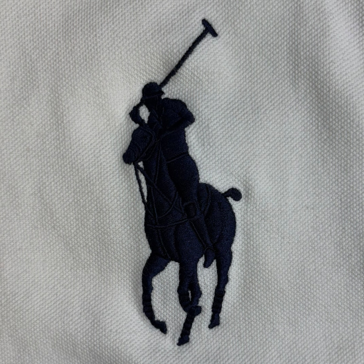 Vintage Polo Ralph Lauren Big Pony Zip-Up Sweater White