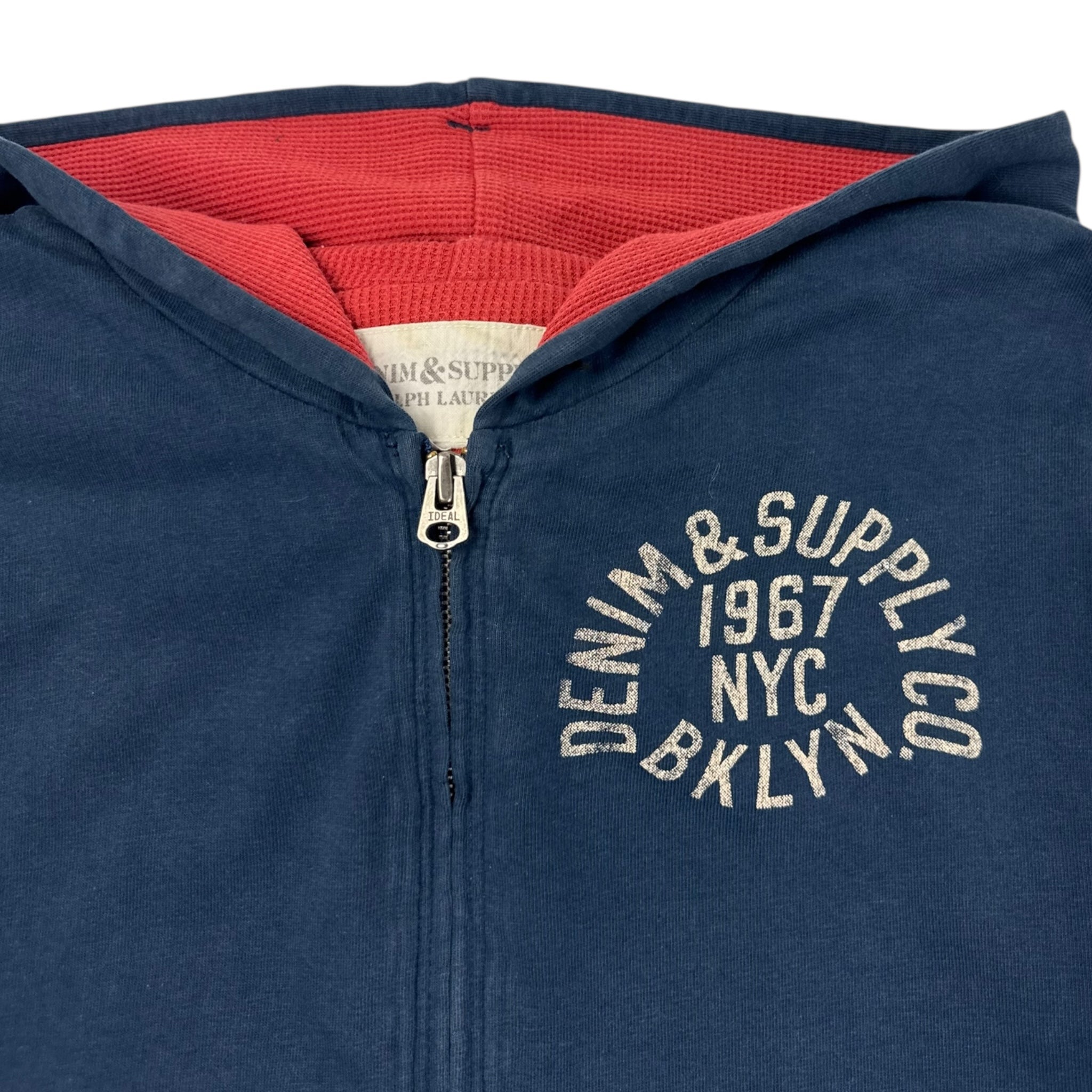 Vintage Ralph Lauren Thermal Lined Zip Hoodie