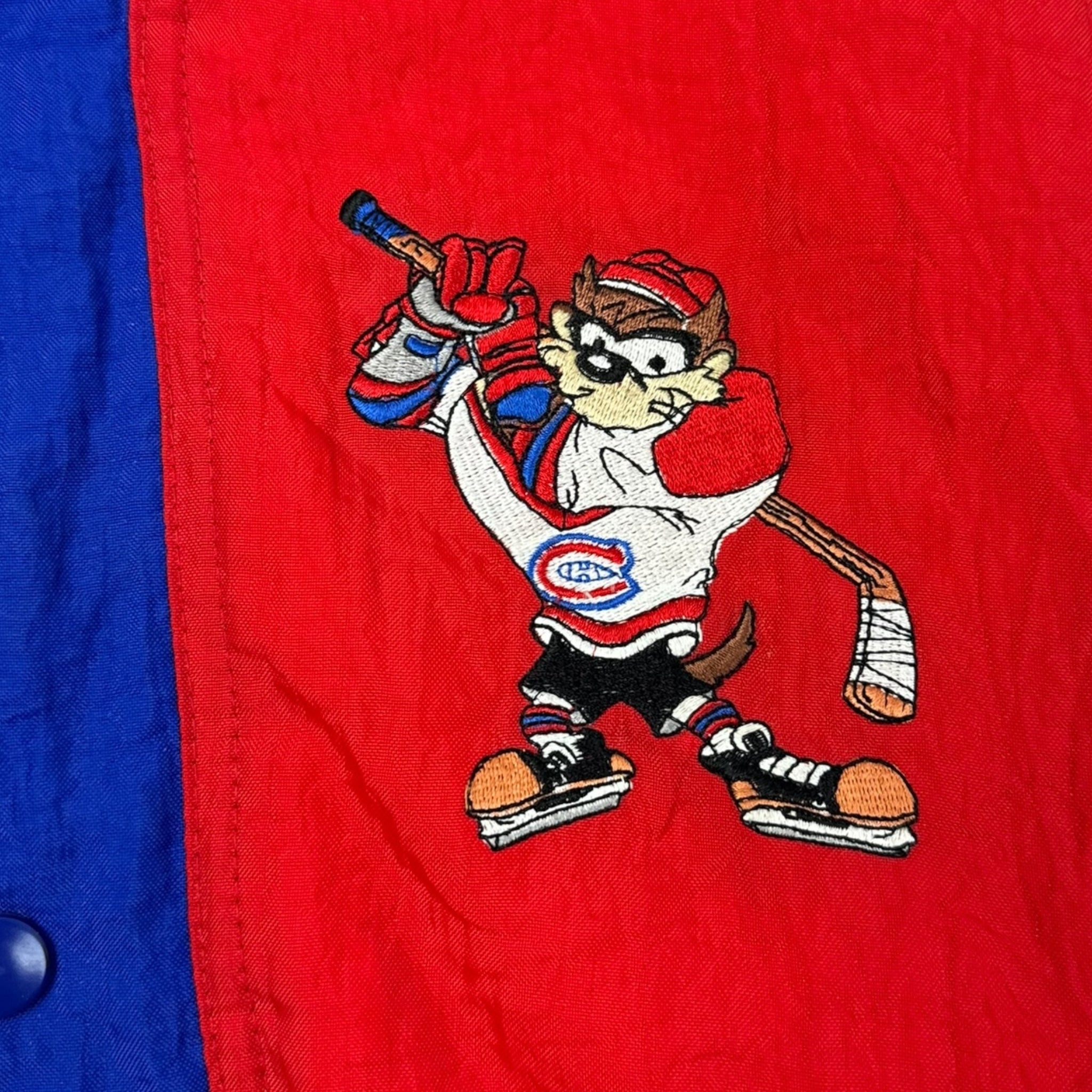 Vintage Taz Looney Tunes NHL Canadiens Jacket