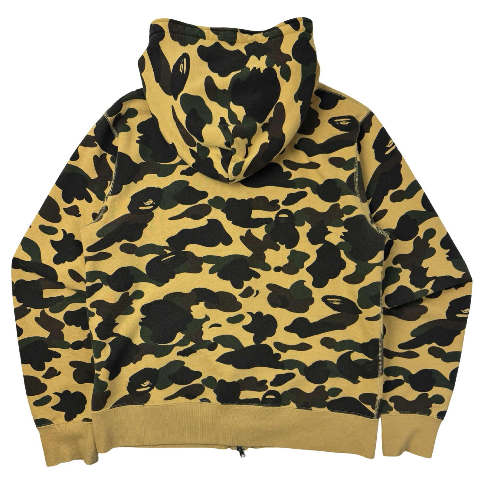 BAPE 1st Camo Shark Full Zip Hoodie Yellow