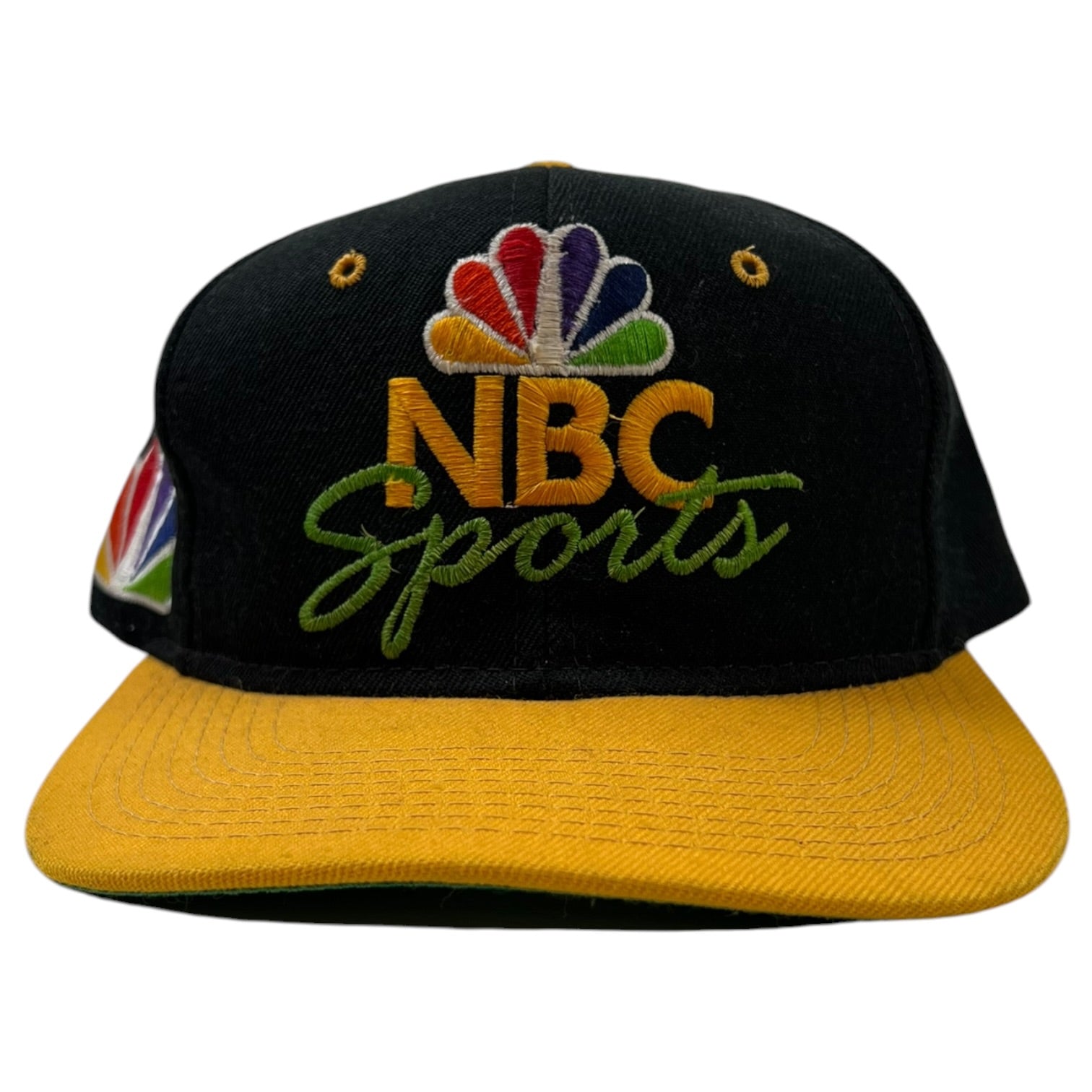 Vintage 90’s NBC Sports Hat Black/Yellow