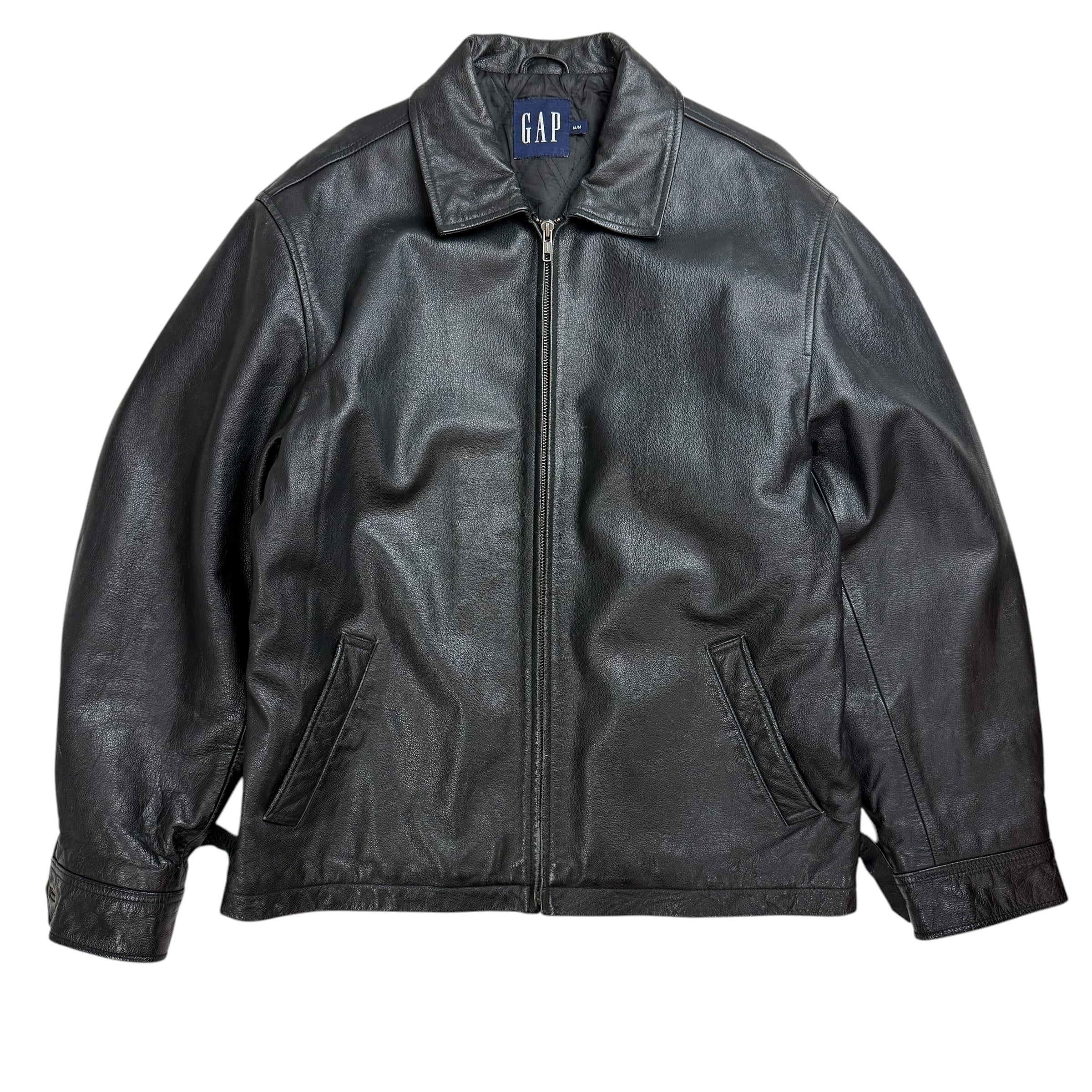 Vintage GAP Leather Jacket Black