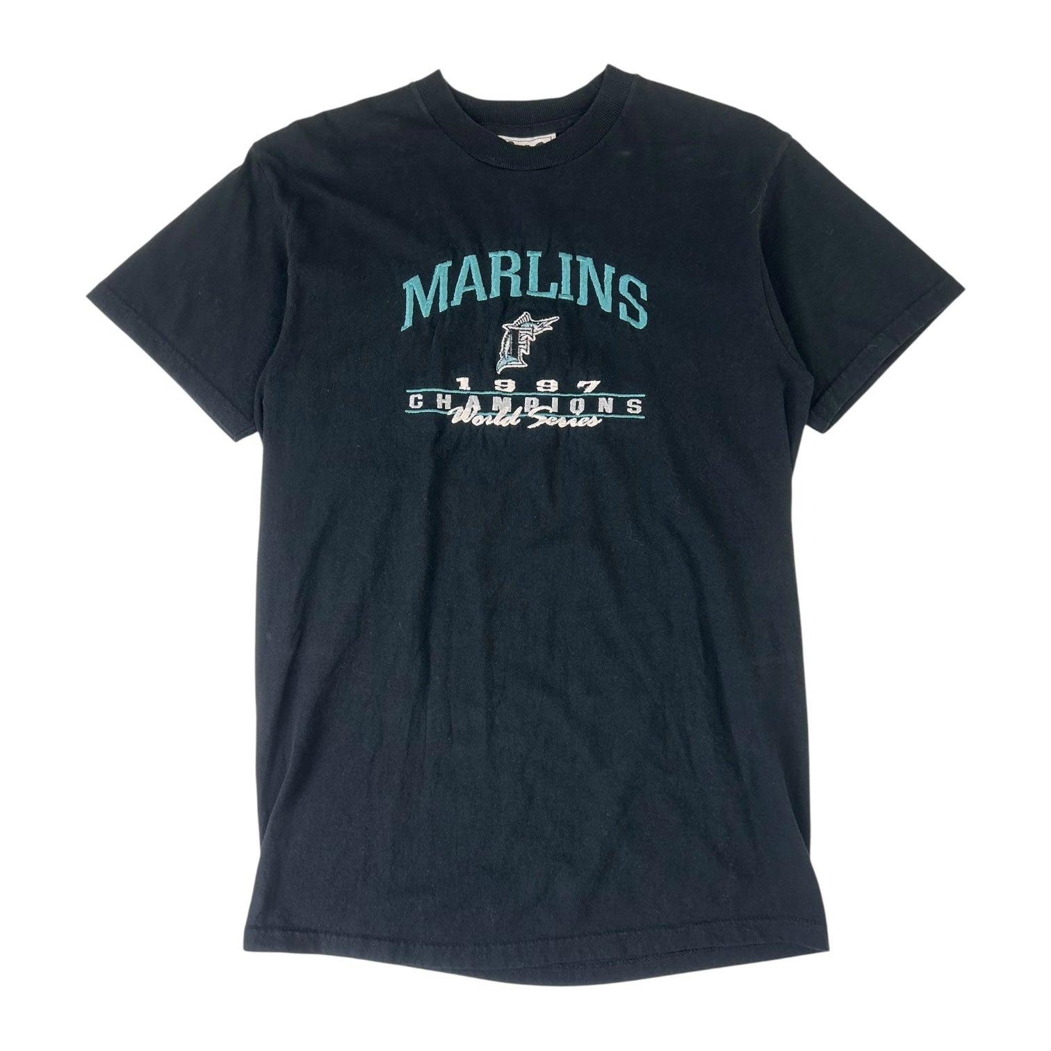 Vintage 1997 Marlins World Series Champions T-Shirt Black