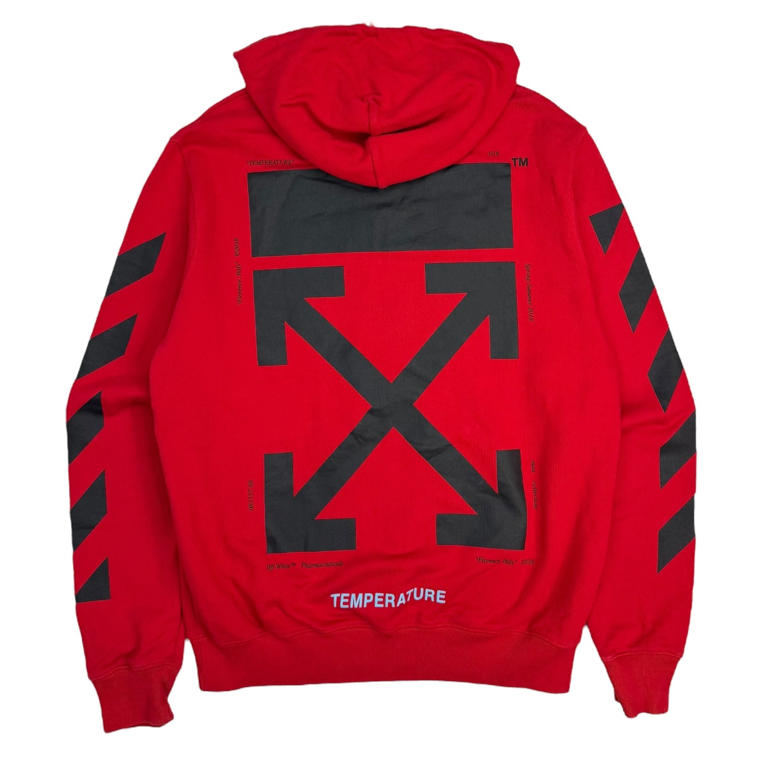 Off-White Temperature Mona Lisa Hoodie Red