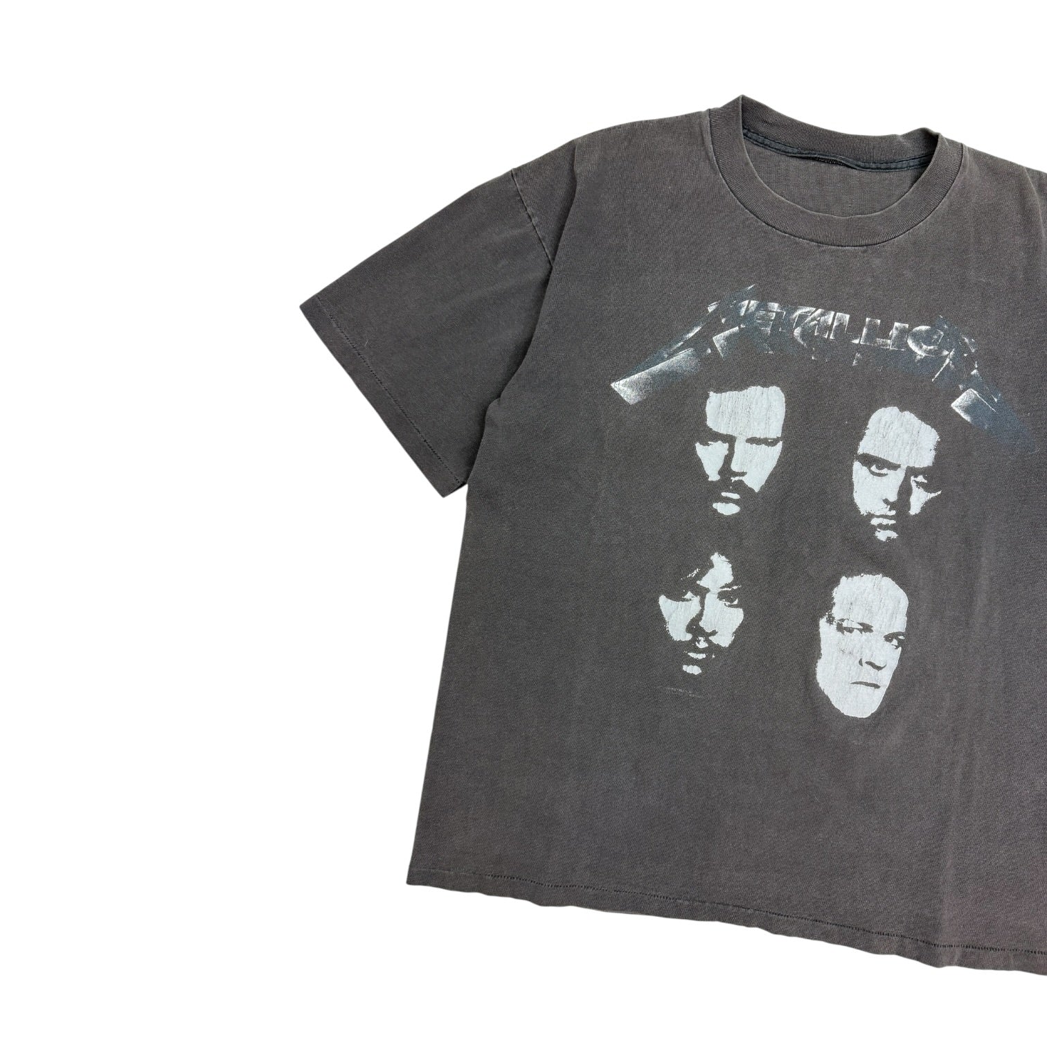 1991 Metallica 4 Faces Tour T-Shirt Black