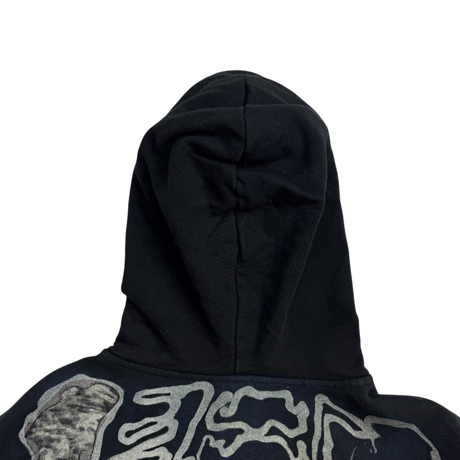 Travis Scott Cactus Jack x Fragment Skeleton Graffiti Full Zip Hoodie Black