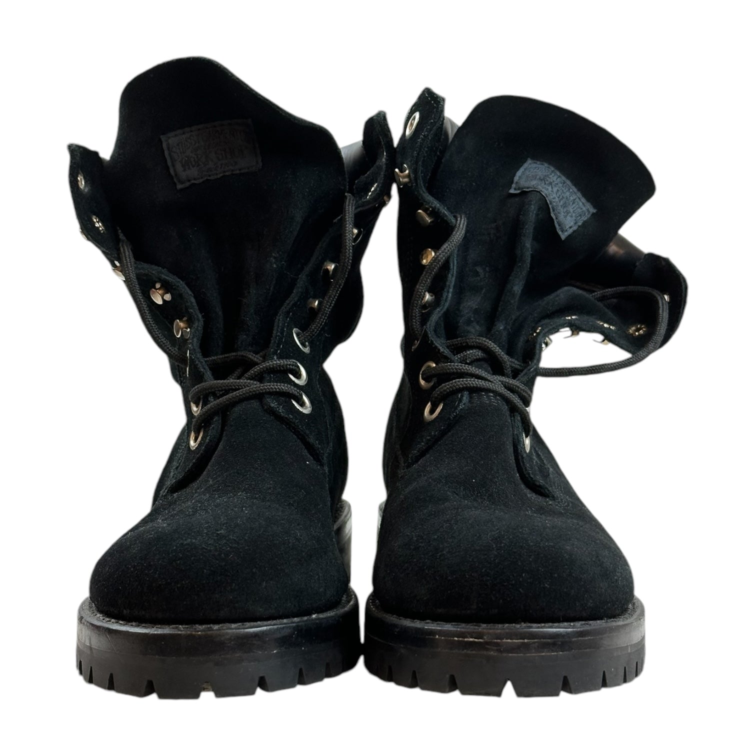 Stüssy x Our Legacy Workshop Survivor Boot Washed Black Suede (Used)