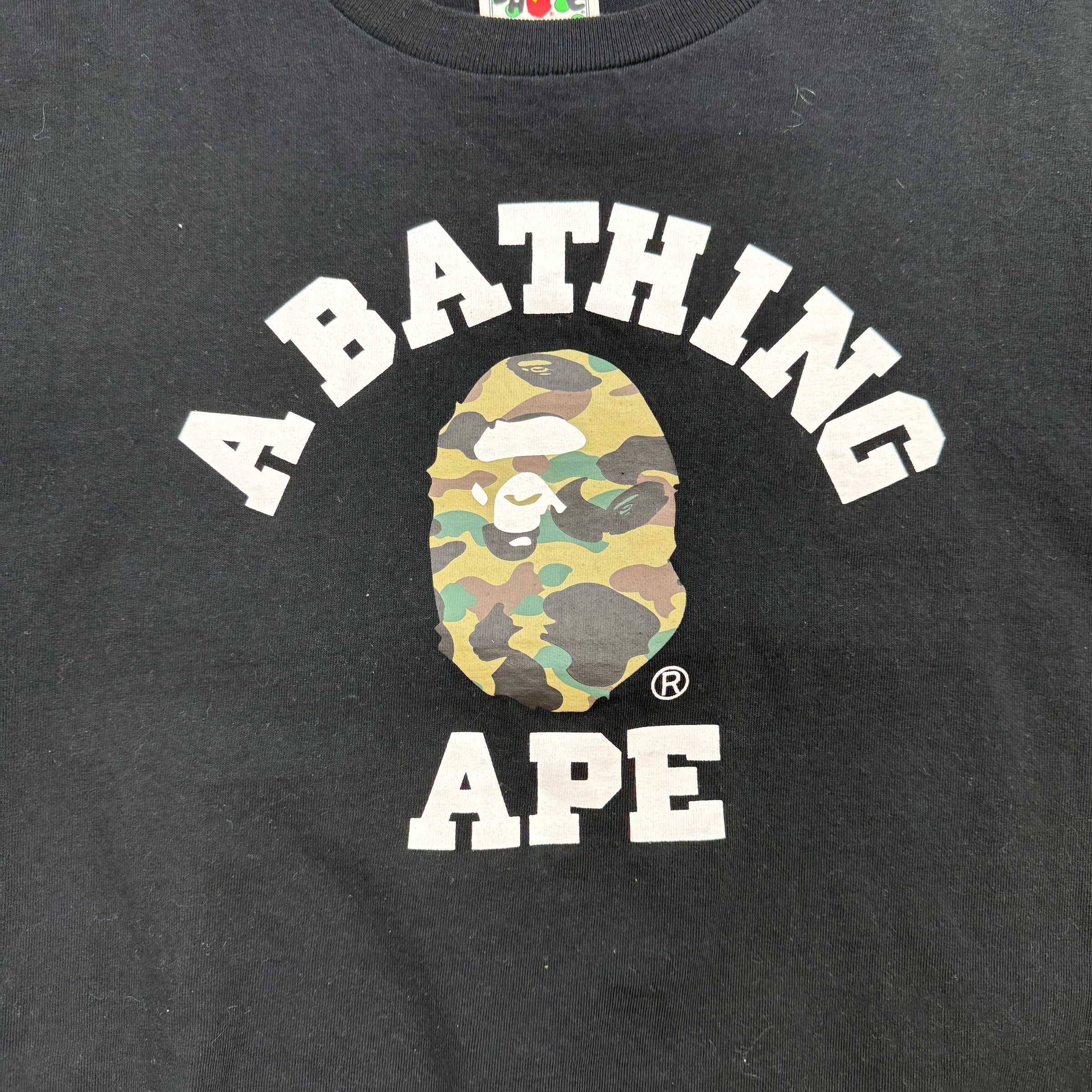 BAPE A Bathing Ape ABC Camo Tee Black