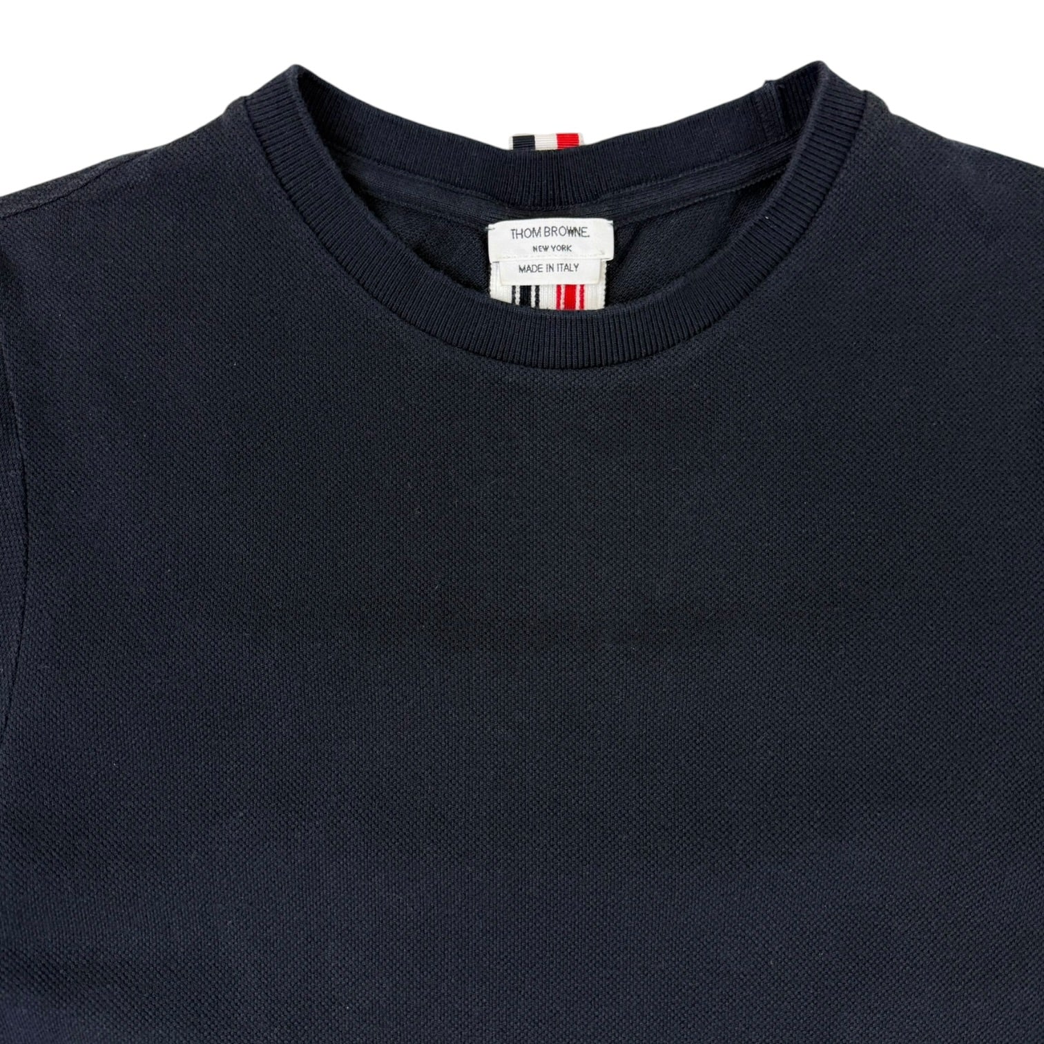 Thom Browne Side Slits Relaxed T-Shirt Navy