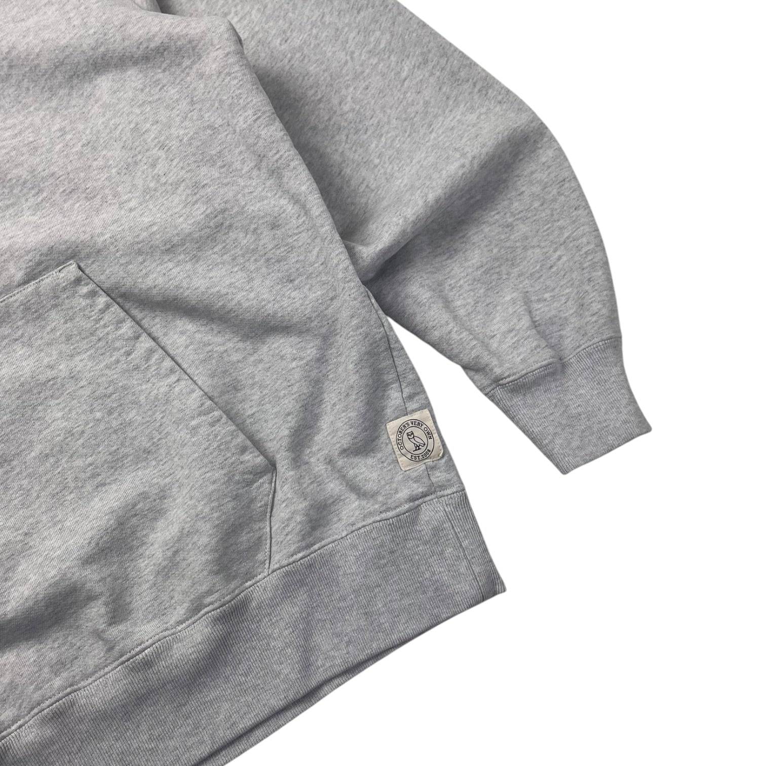 October’s Very Own Heather Grey Blank Hoodie