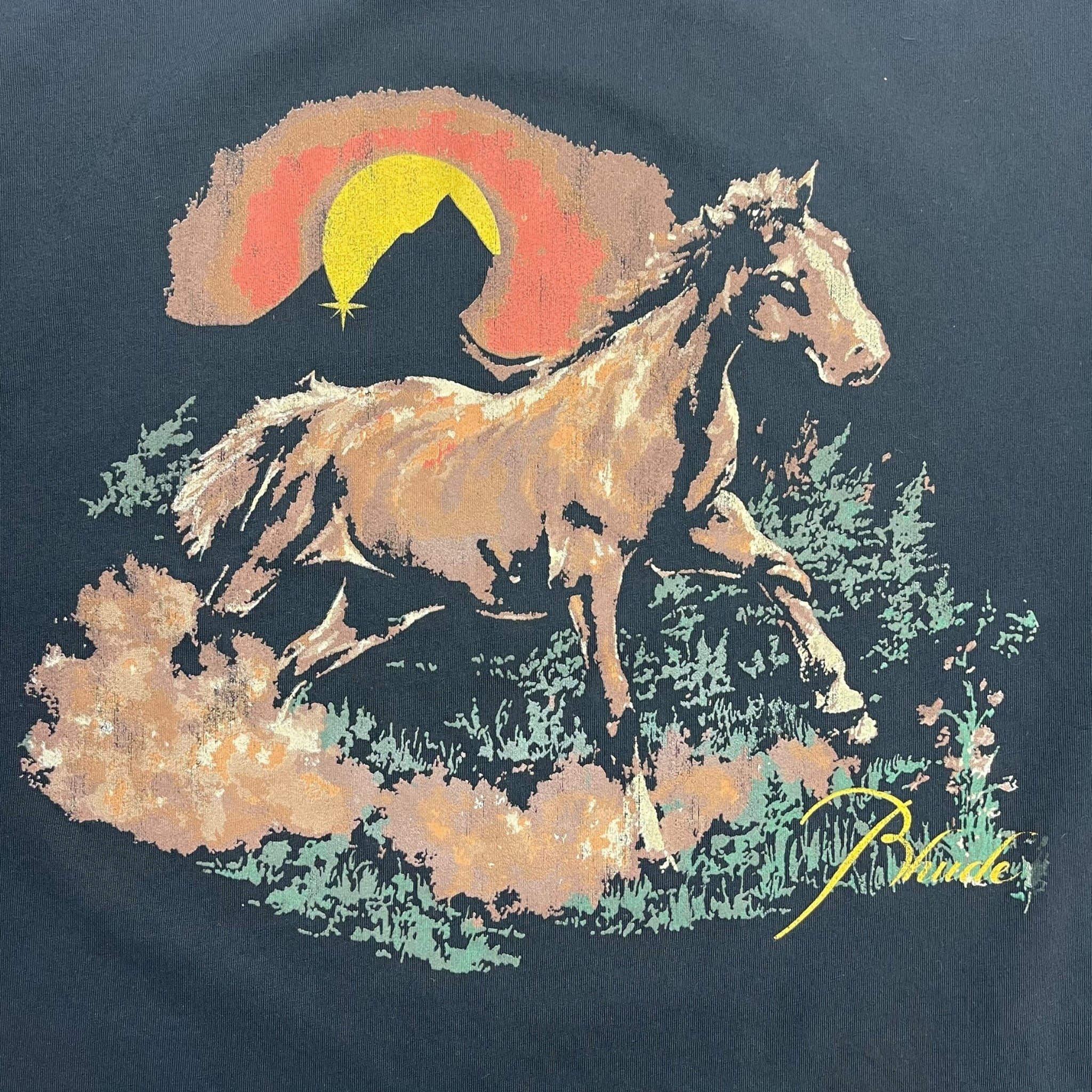 Rhude Santo Vintage Black T-Shirt