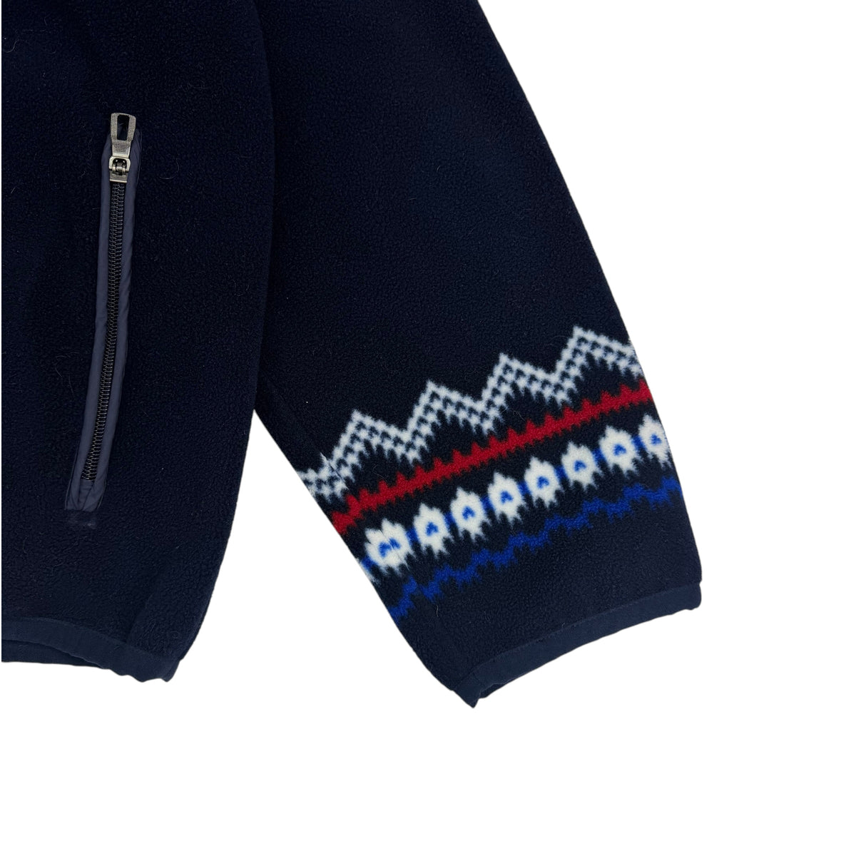 Vintage Polo Ralph Lauren Fair Isle Pullover Fleece Sweater Blue
