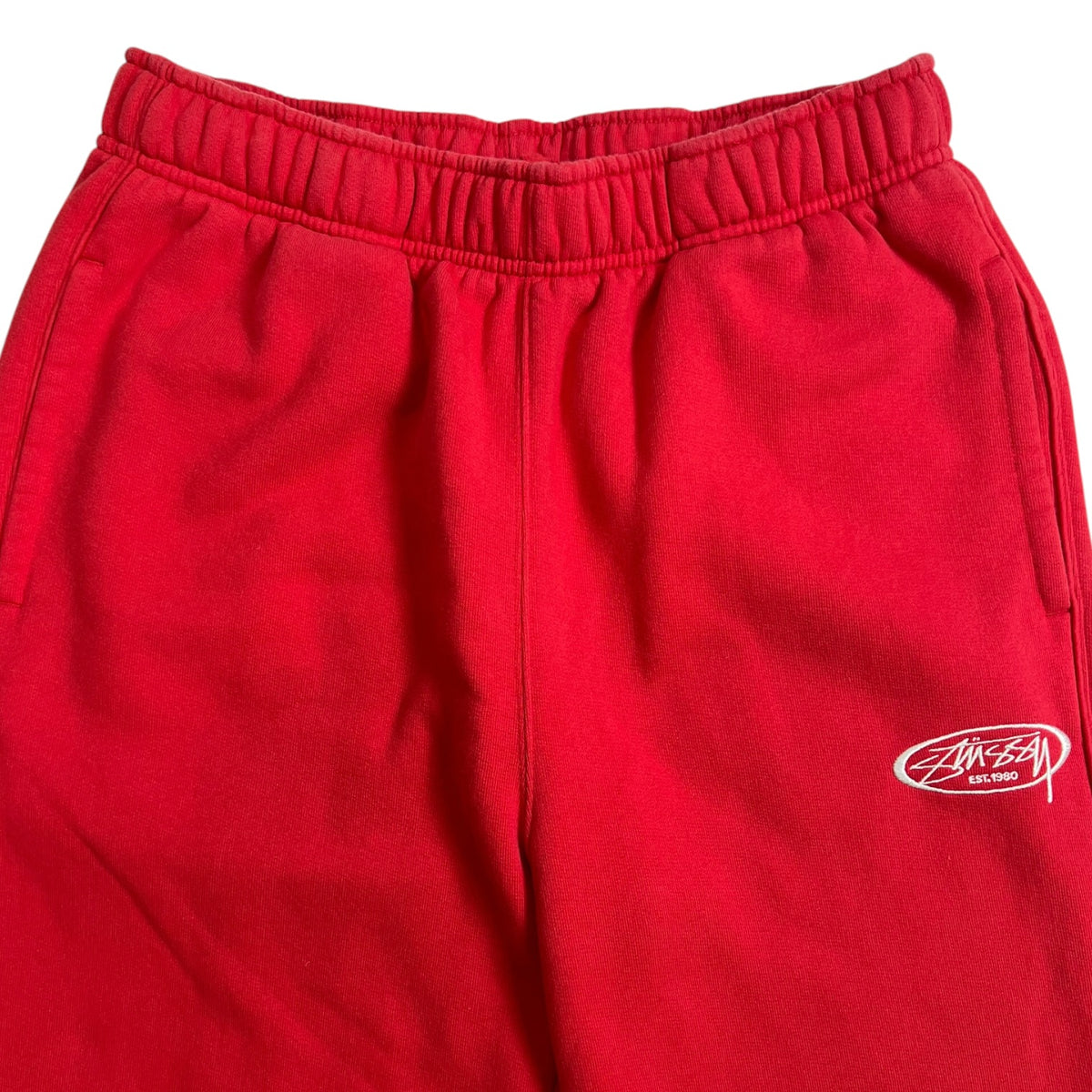 Stussy Fleece Trackpants Red