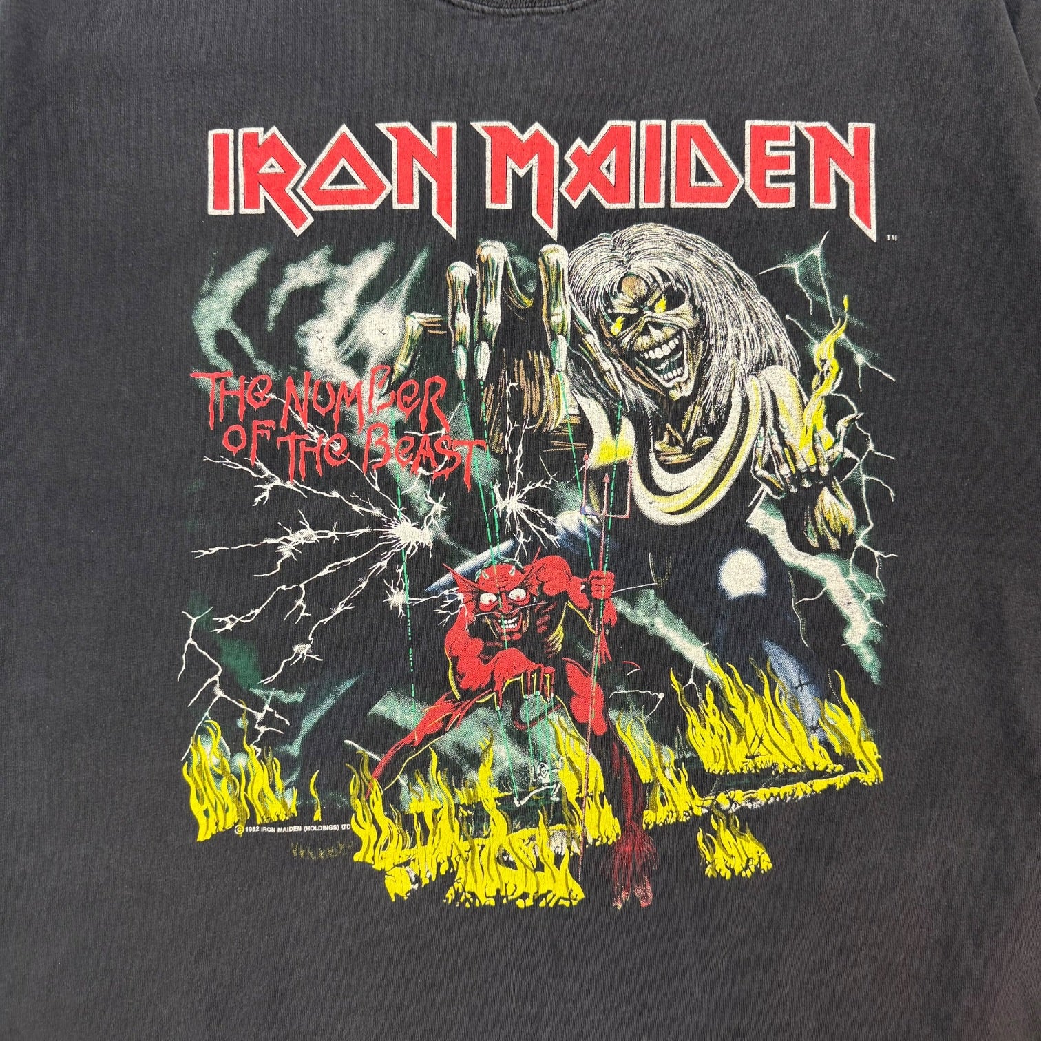 Vintage Iron Maiden ‘Number Of The Beast’ Tee Black