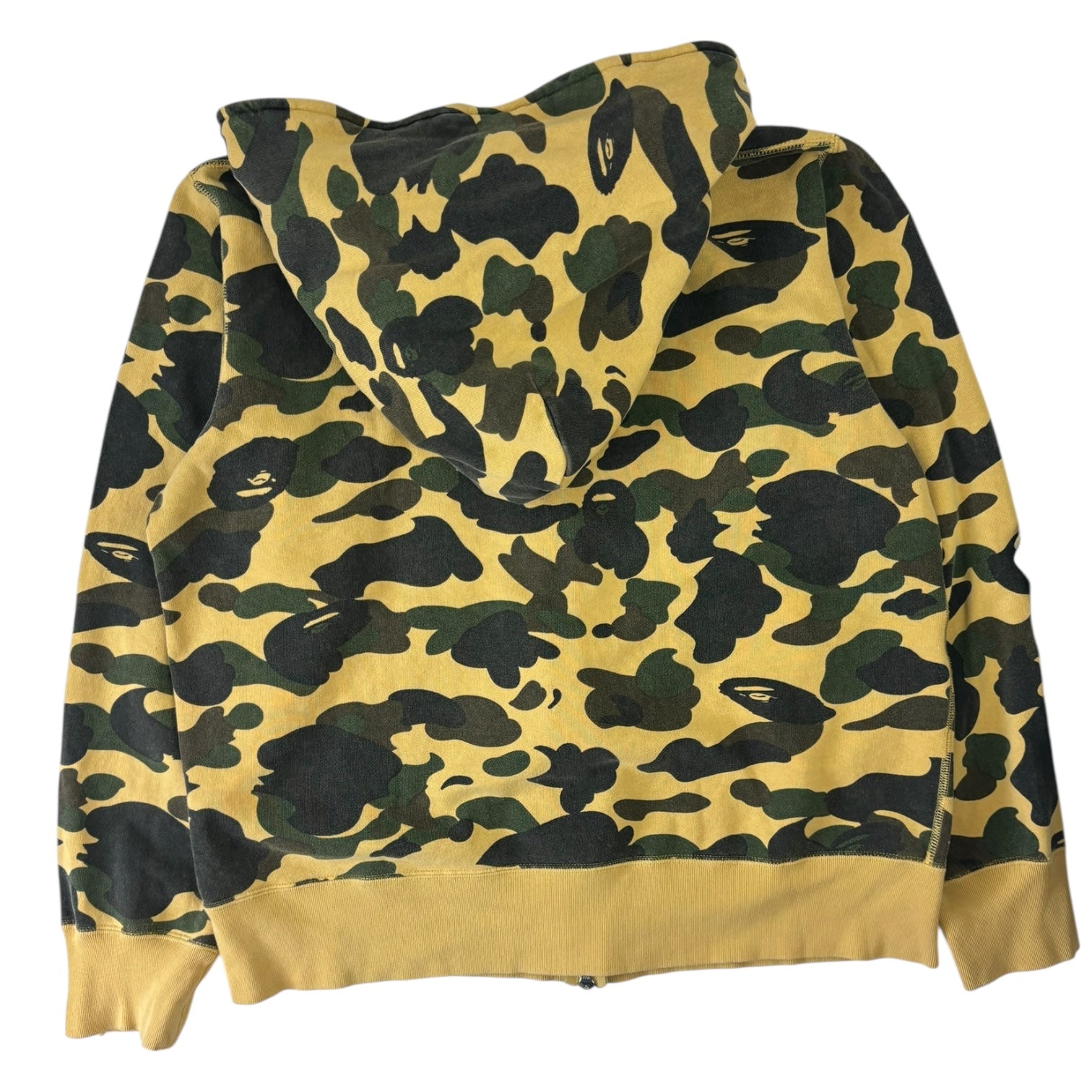 BAPE First Camo Full-Zip Hoodie Yellow