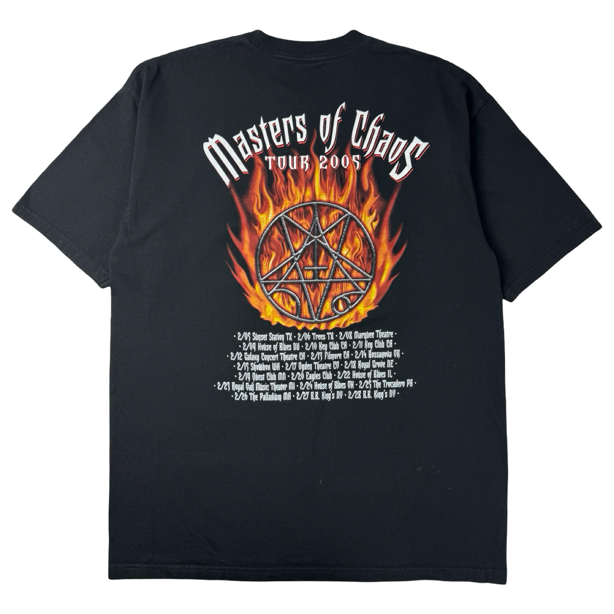 2005 Morbid Angel Leading The Rats Masters Of Chaos T-Shirt