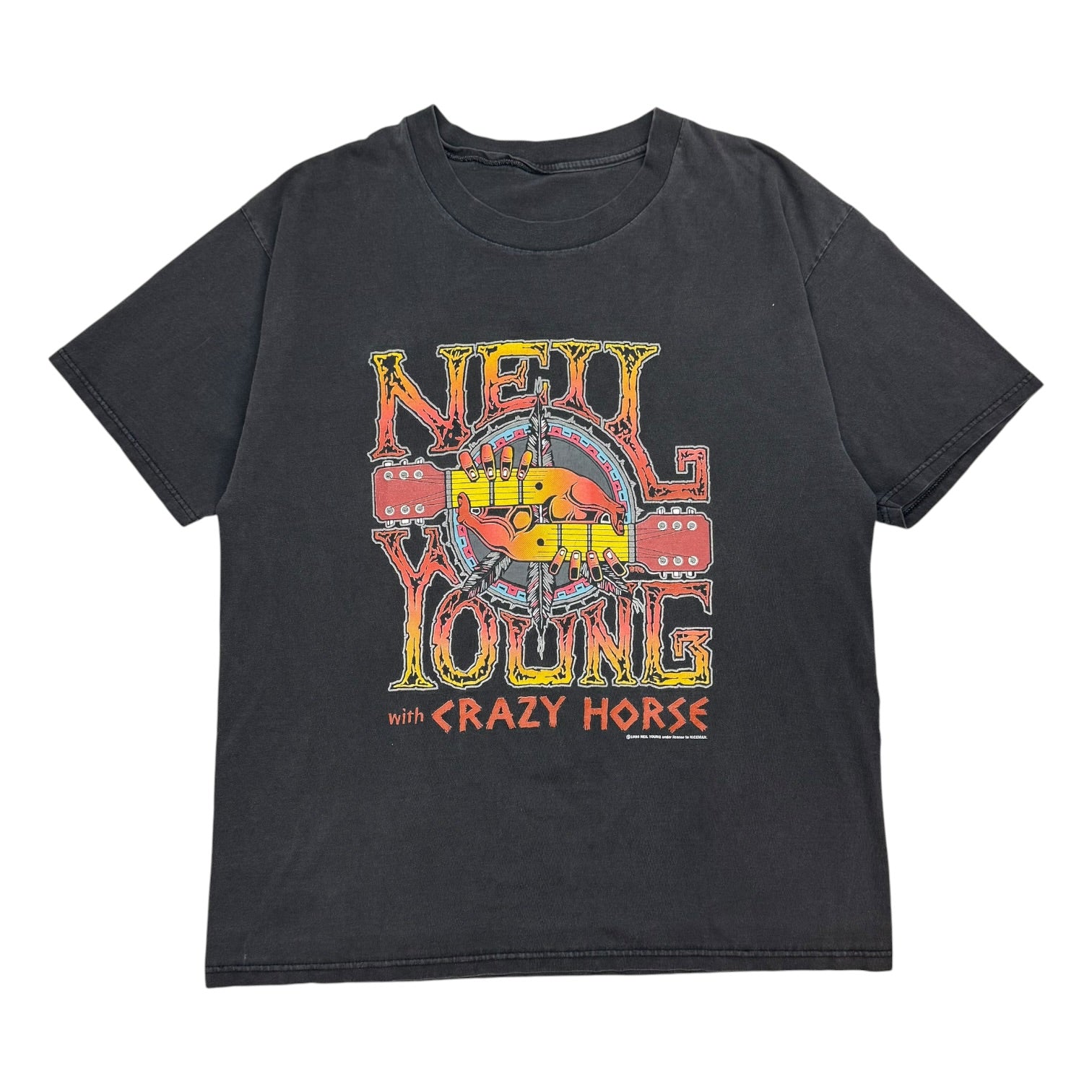 1996 Neil Young With Crazy Horse Tour Tee Black