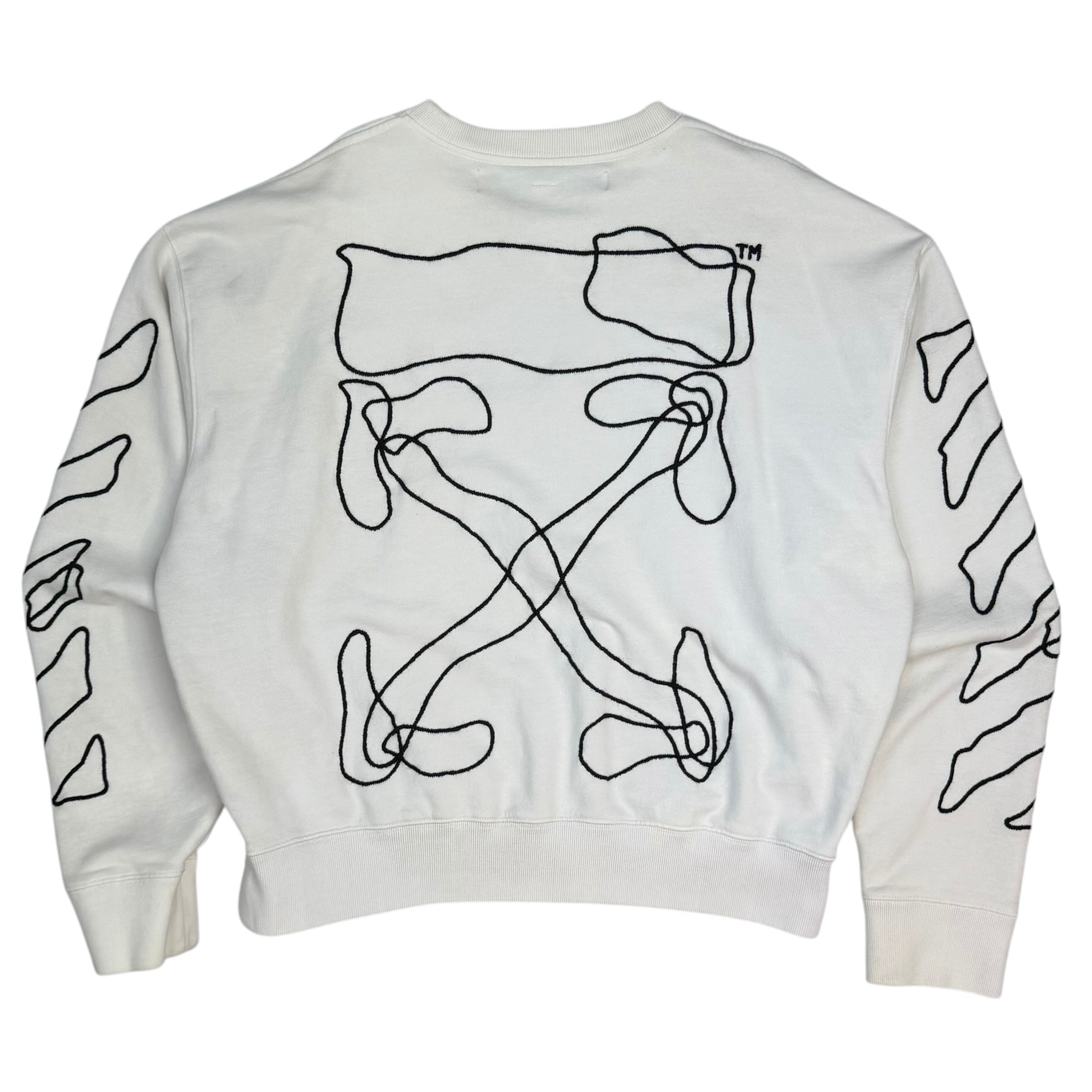 Off-White Abstract Logo Sweatshirt White