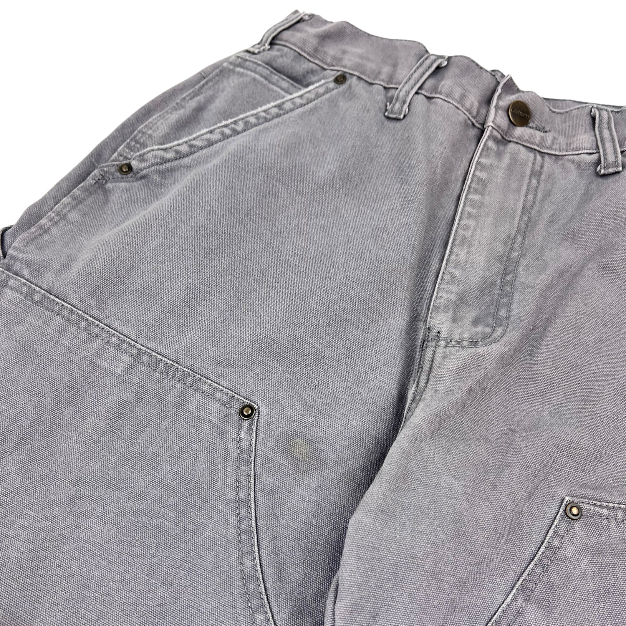 Vintage Carhartt Double Knee Work Pants Grey