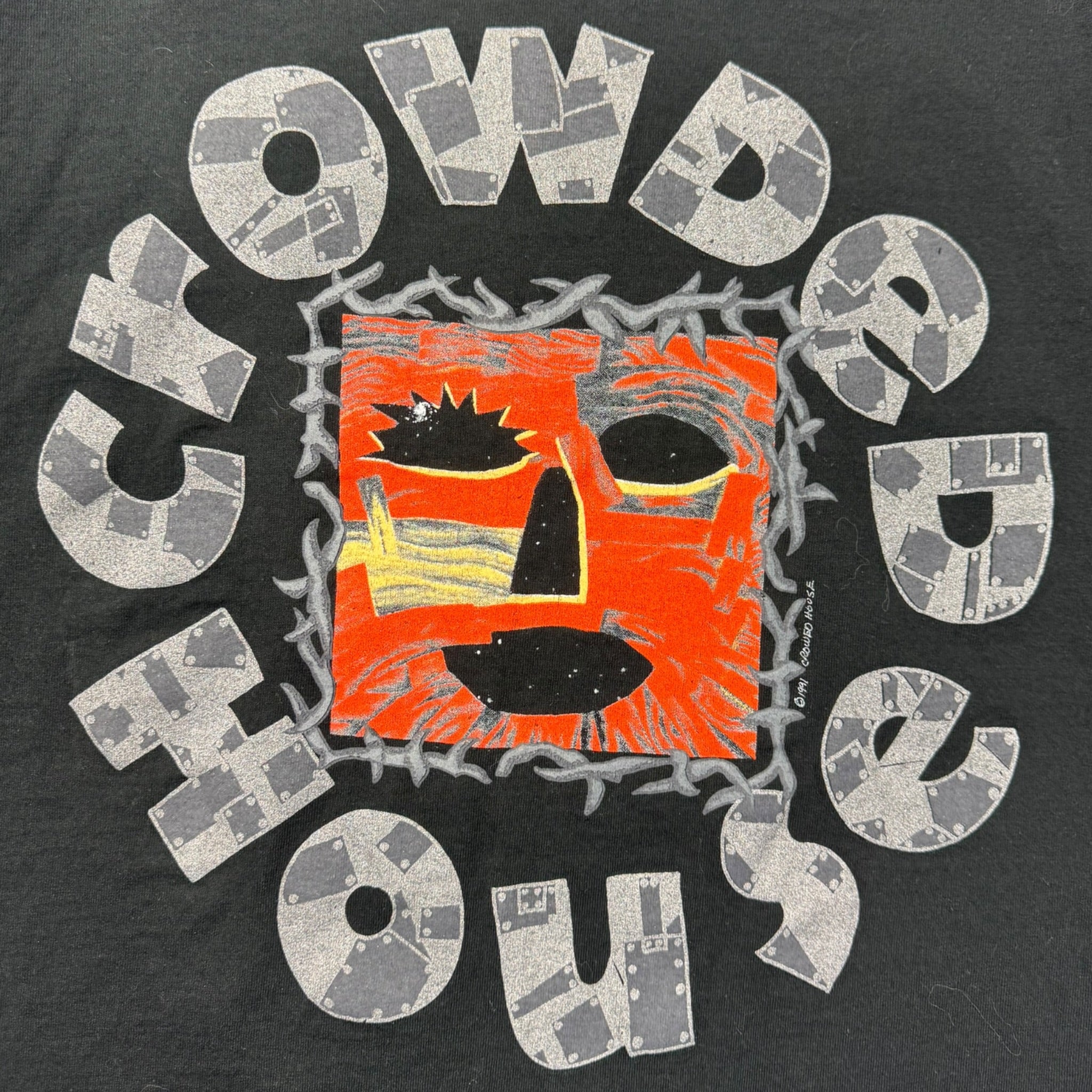 1991 Crowded House Canadian Band T-Shirt