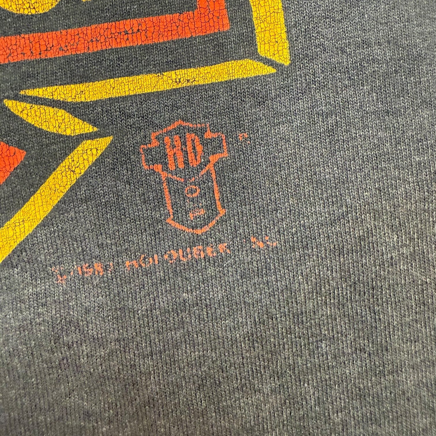 1987 Harley Davidson Tee Faded Black