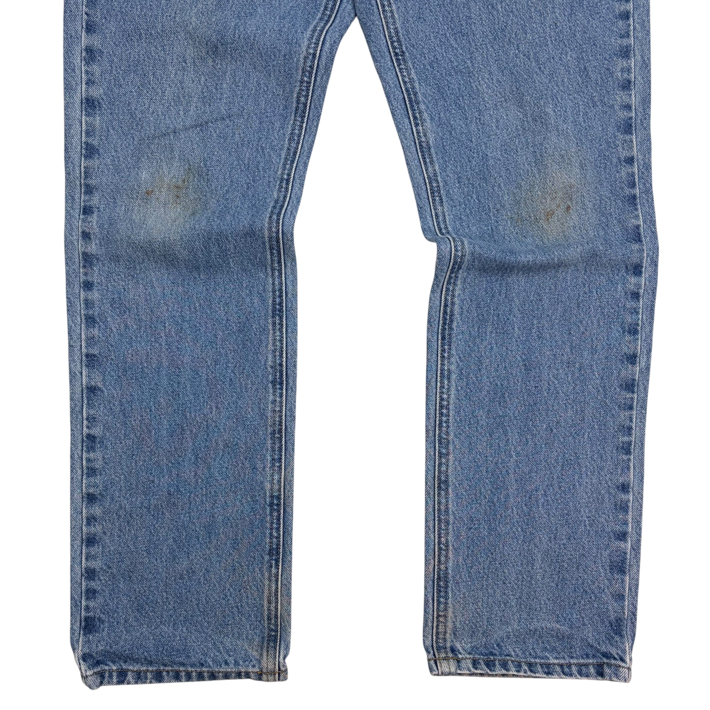 Vintage Carhartt Straight Fit Denim Pants Blue