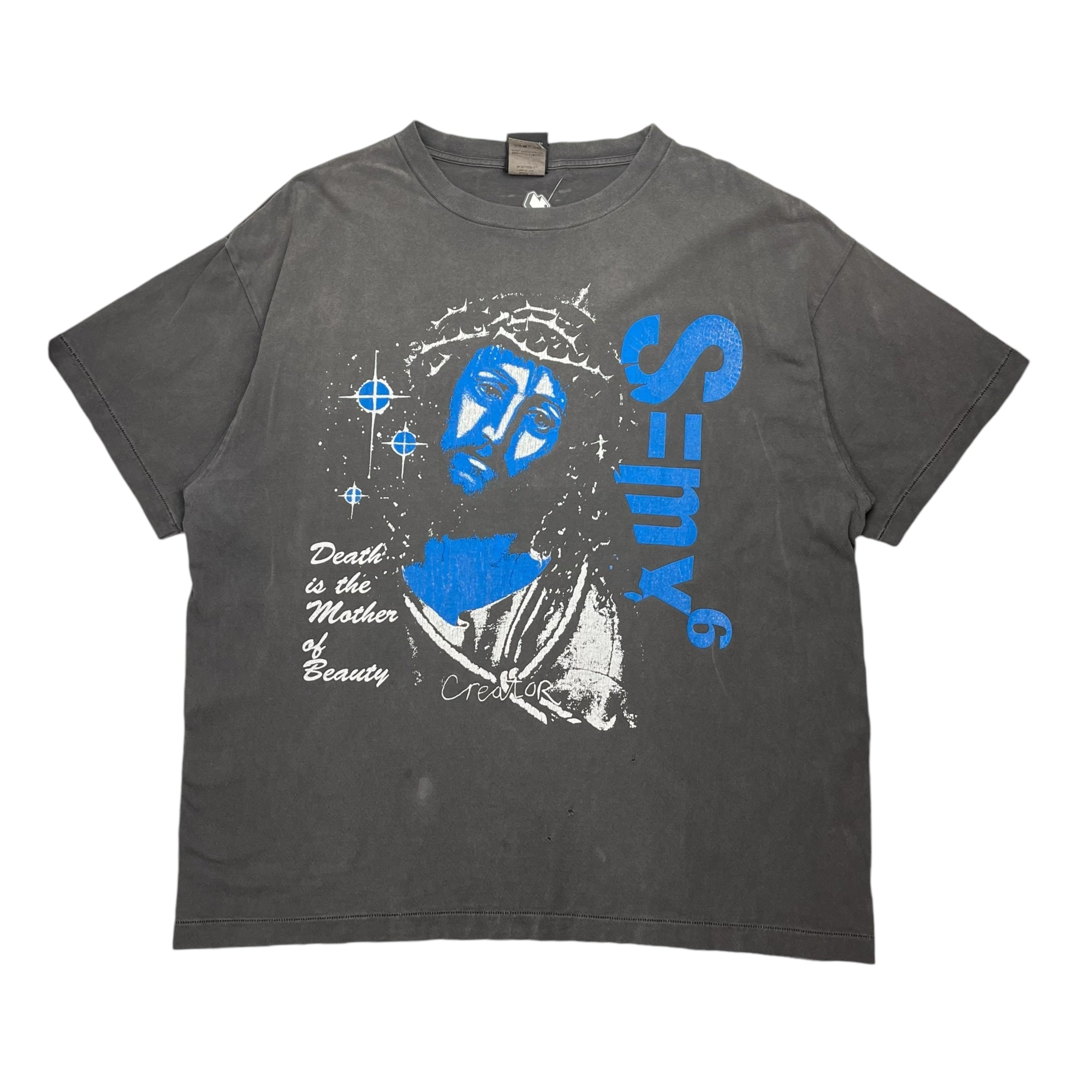 Saint Michael Jesus Tee Washed Black