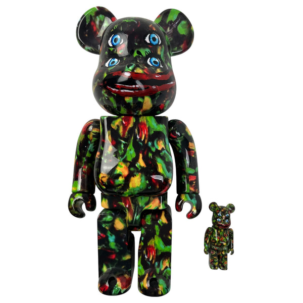Bearbrick Nagnagnag 100% + 400% 4 Eyes Green