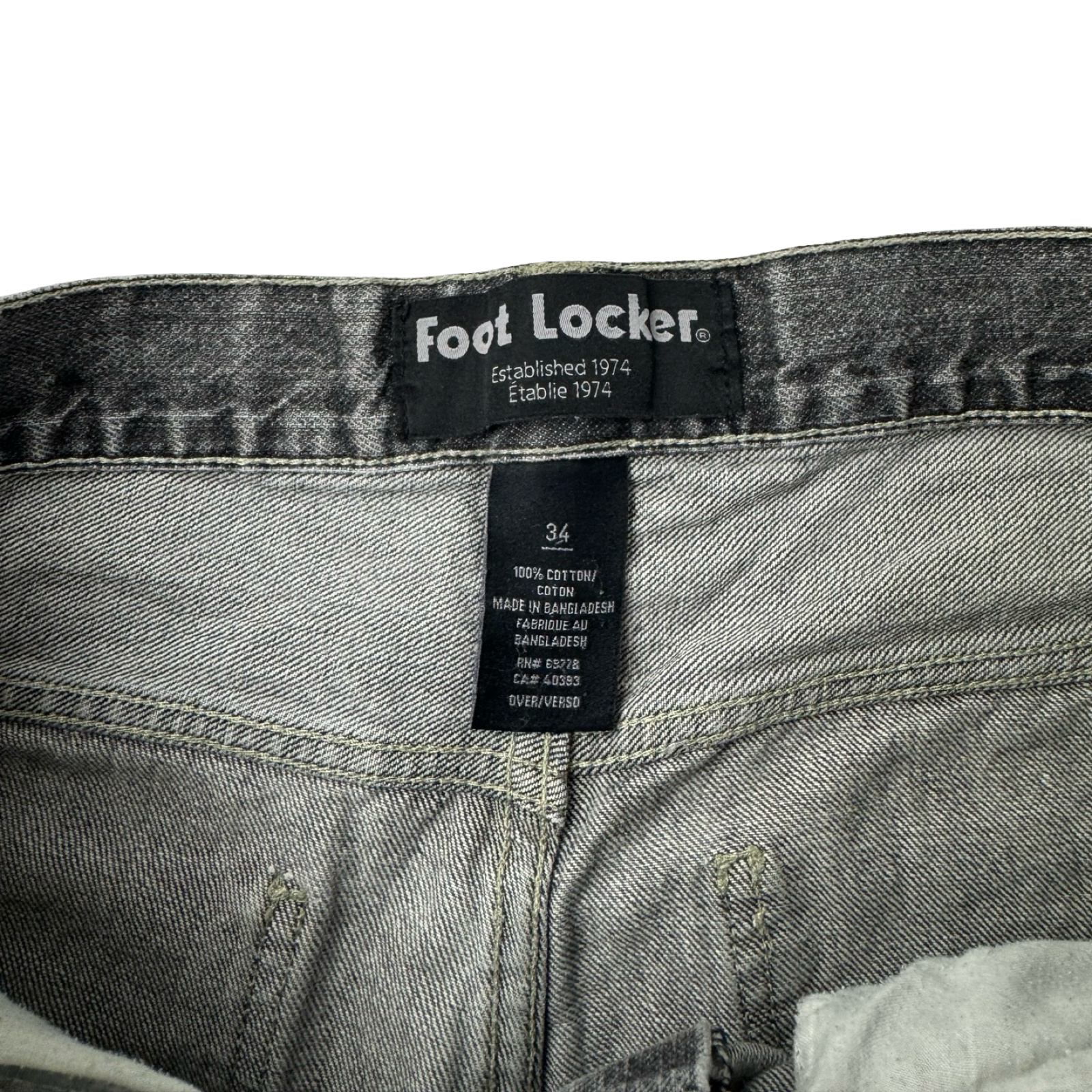 Vintage Footlocker Jorts Washed Black