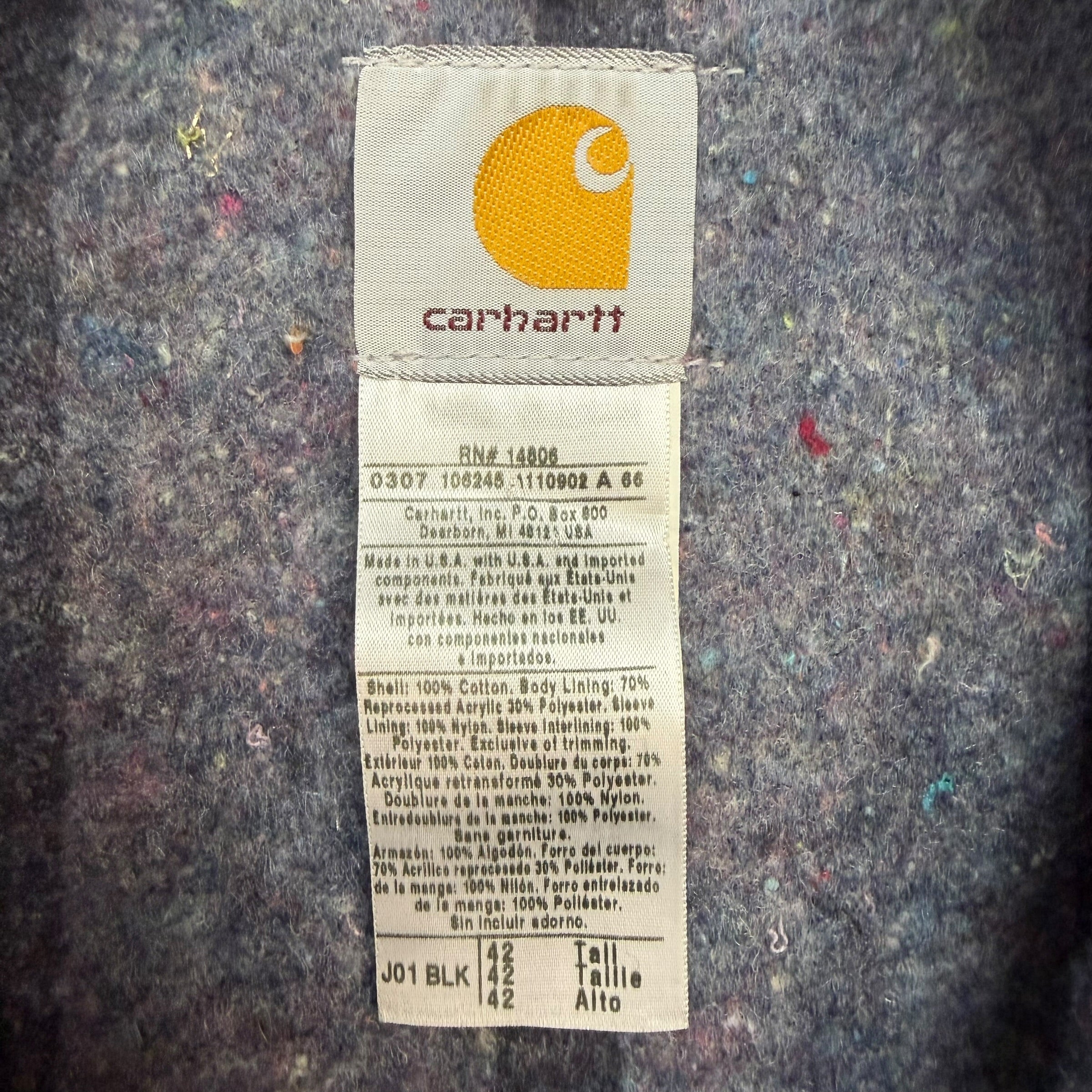 Vintage Carhartt Detroit Jacket Black