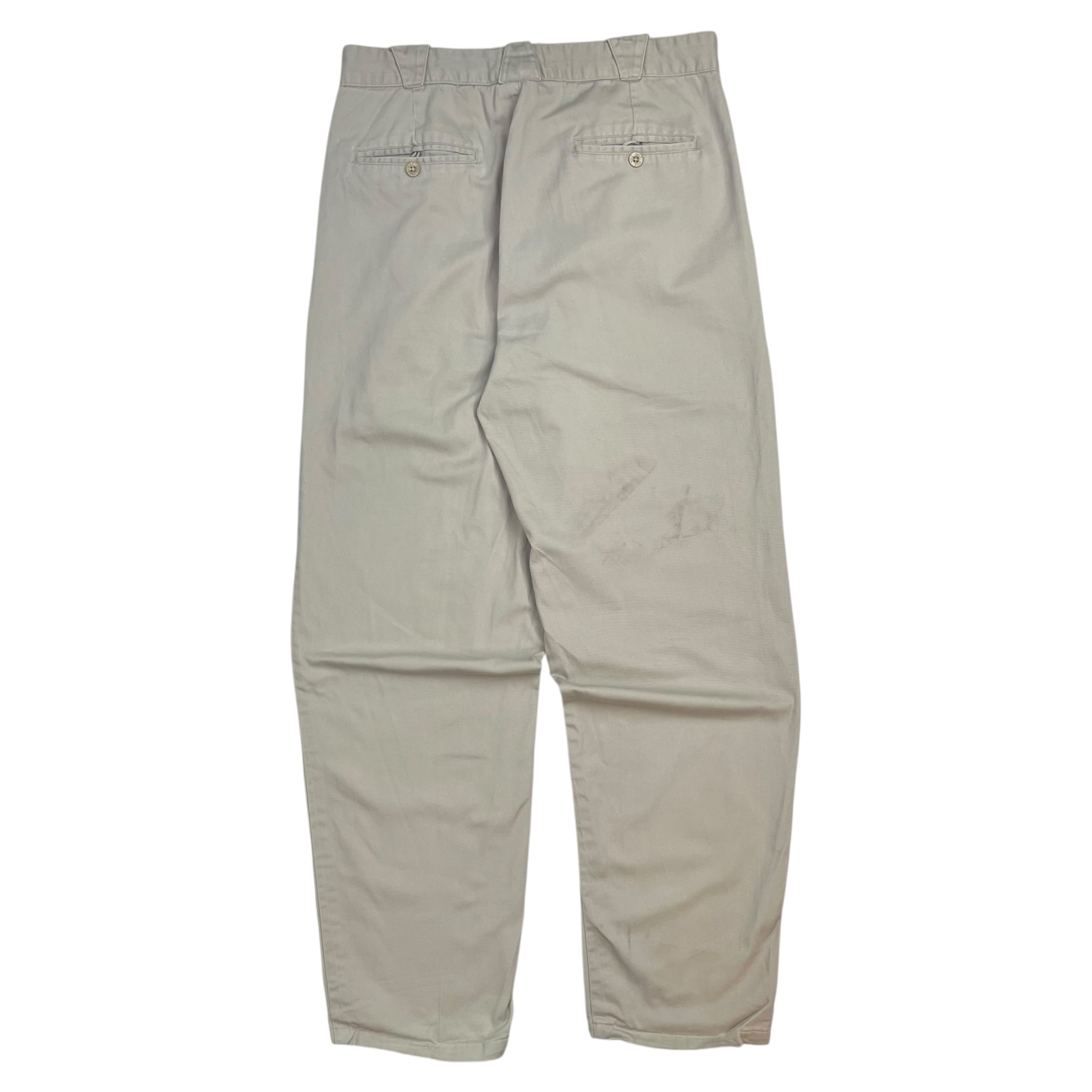Vintage Nike Pleated Khaki Pants Light Beige