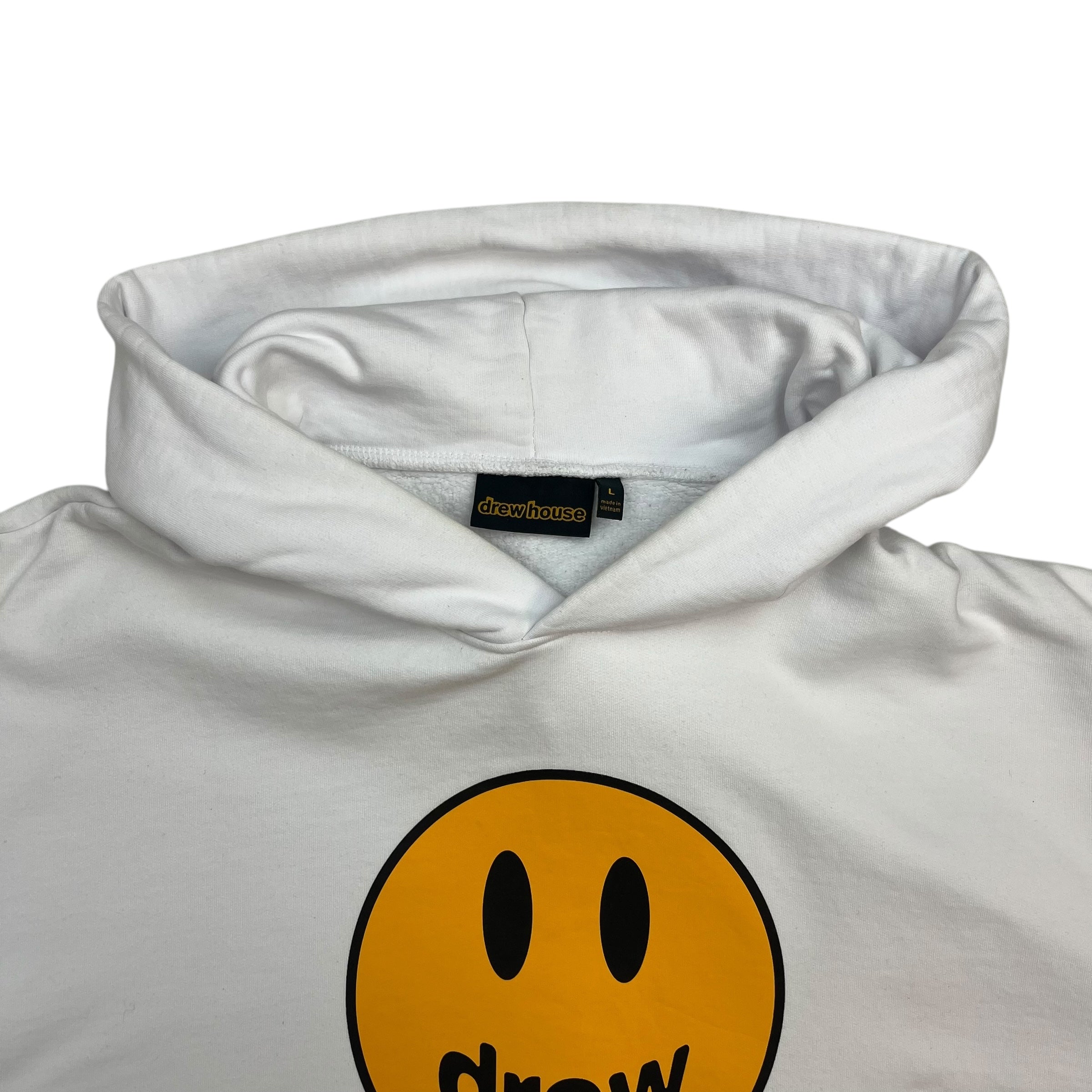 Drew House Mascot Logo Hoodie White