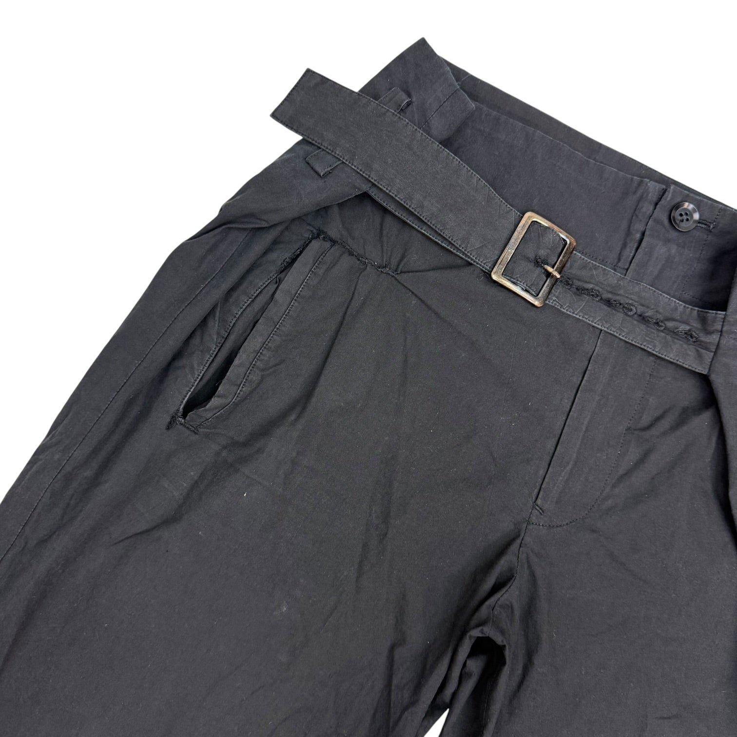 (W) Yohji Yamamoto + NOIR SS11 Cotton Trousers Black