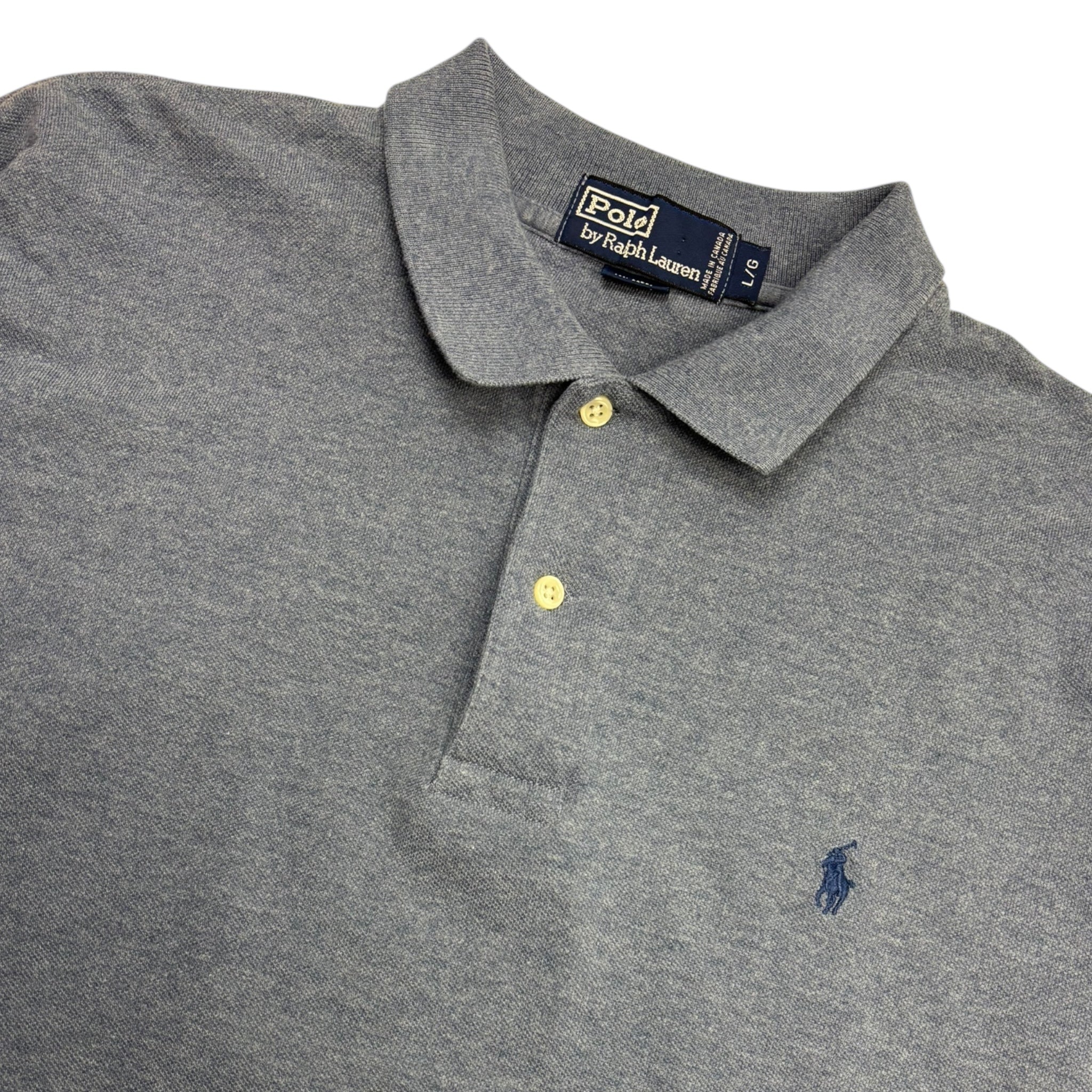 Vintage Polo Ralph Lauren Longsleeve Polo Shirt Blue