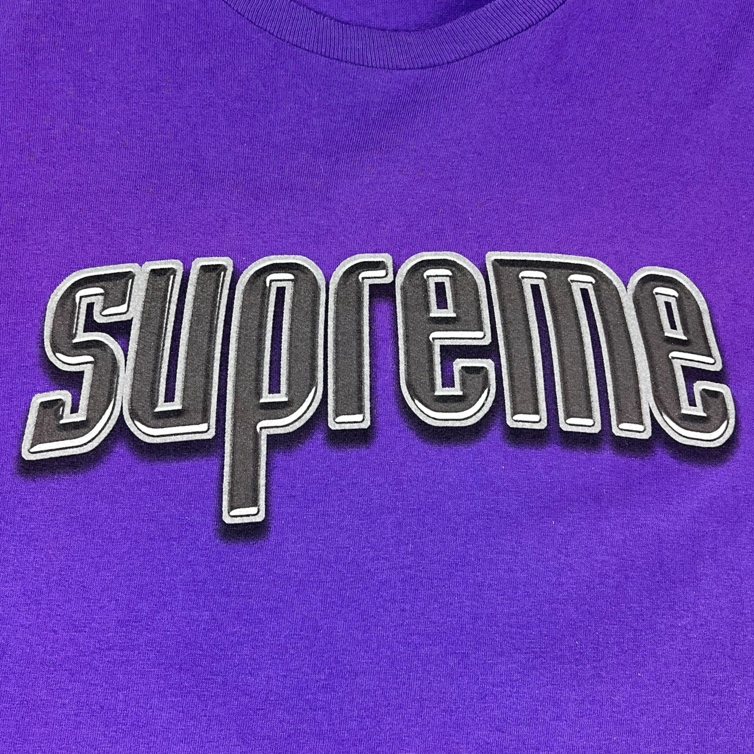 Supreme Embroidered Cut Out Logo T-Shirt