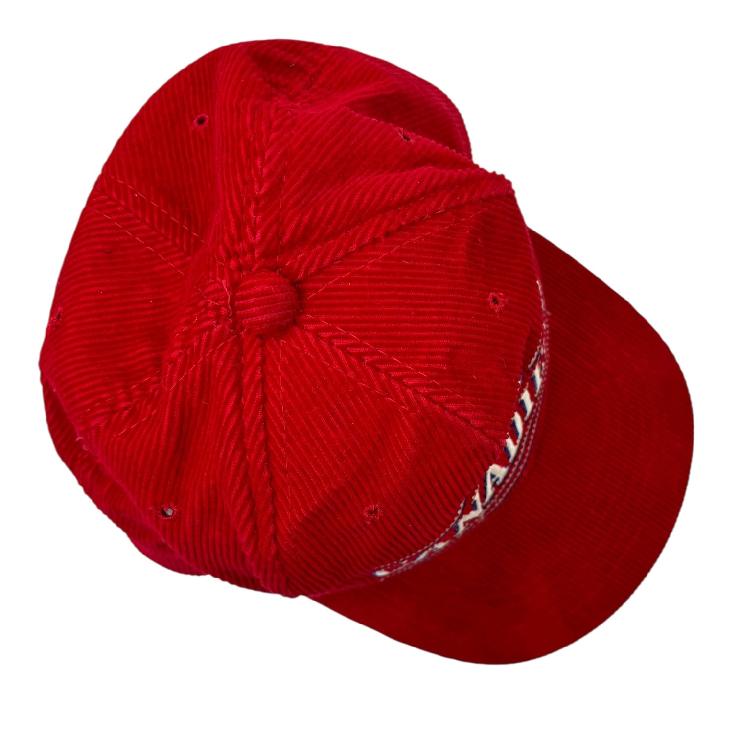 Vintage Montreal Canadiens Corduroy SnapBack Hat Red