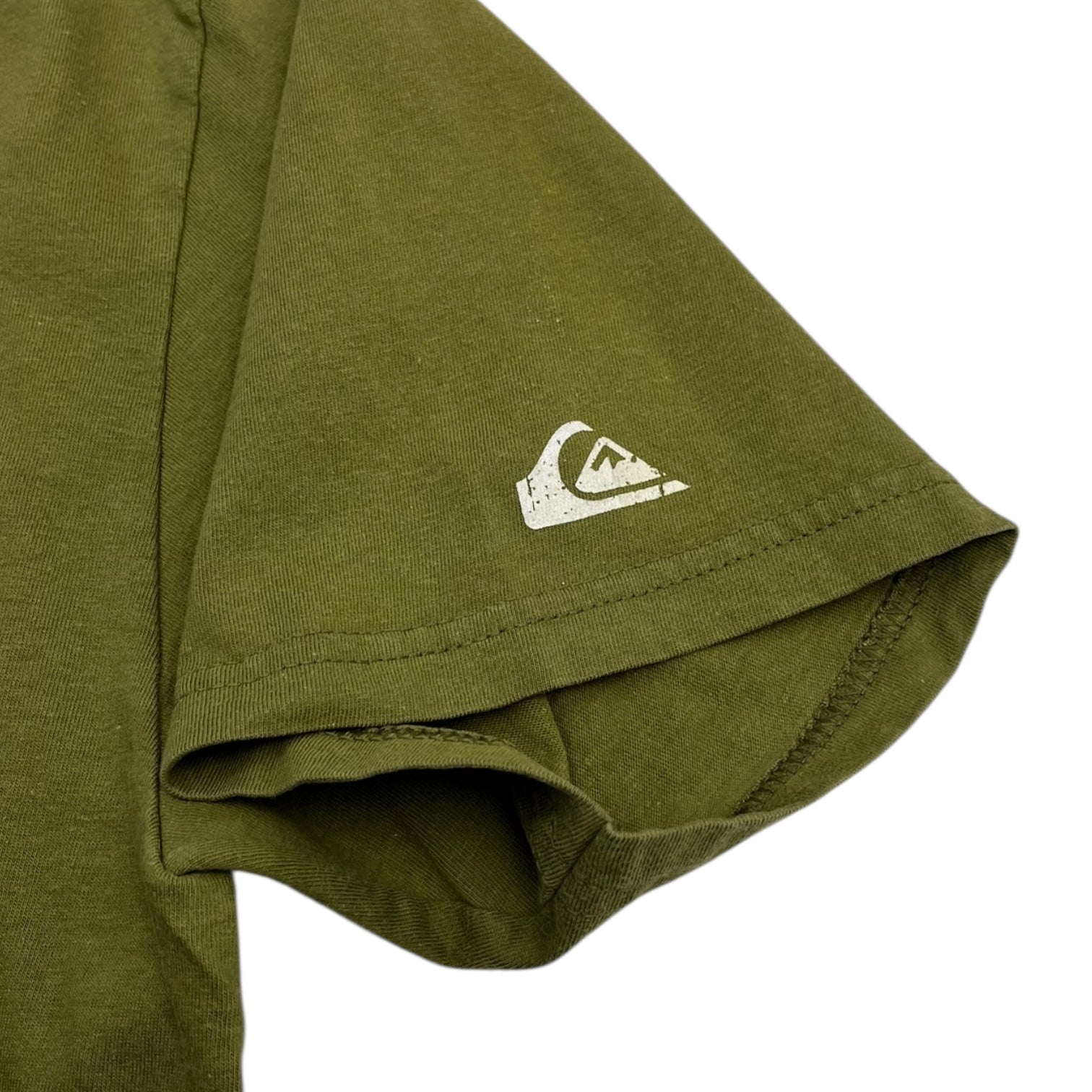 Y2K Quiksilver Gothic Font Surf T-Shirt Green