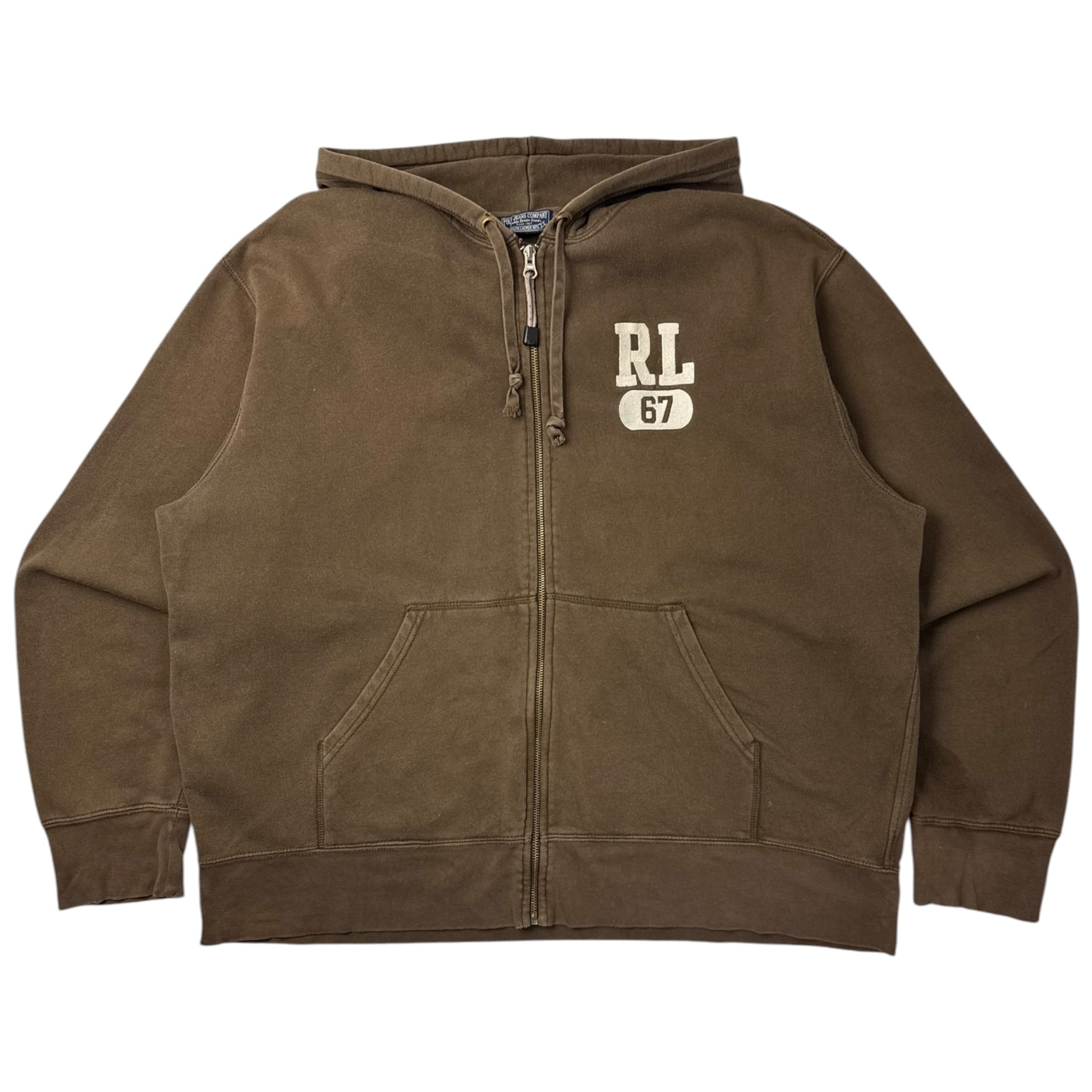 Polo Ralph Lauren RL ‘67 Zip Up Hoodie Brown