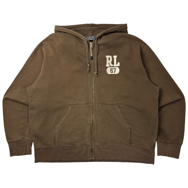 Polo Ralph Lauren RL ‘67 Zip Up Hoodie Brown