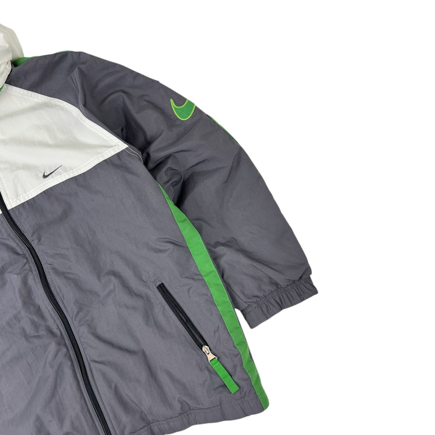 Vintage Nike Reversible Puffer Jacket Green/Gray